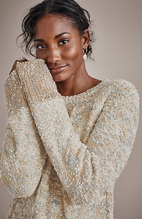 Image for Pure Jill Textured-Stitch Pullover Sweater