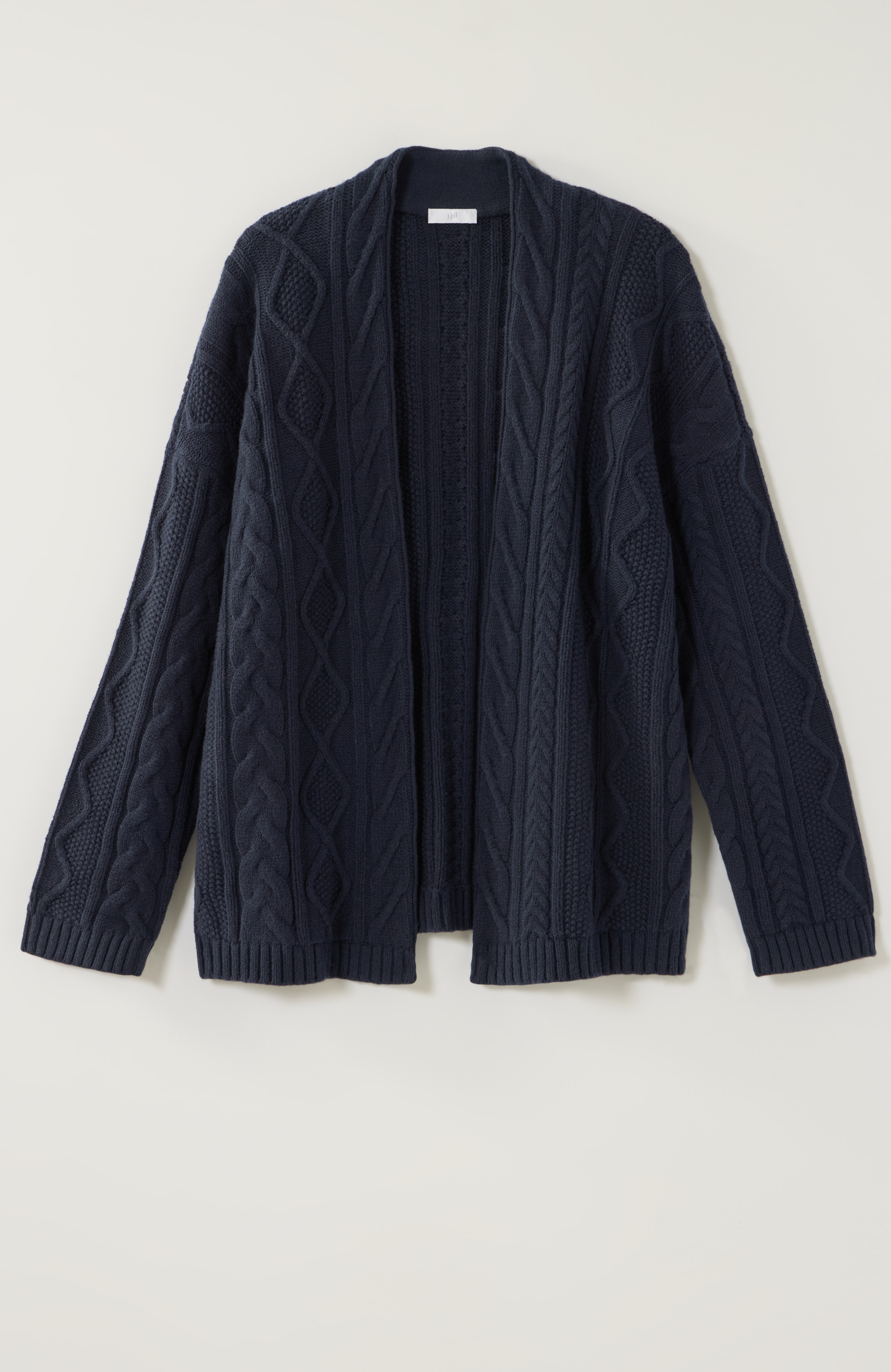 mixed-cable cardi