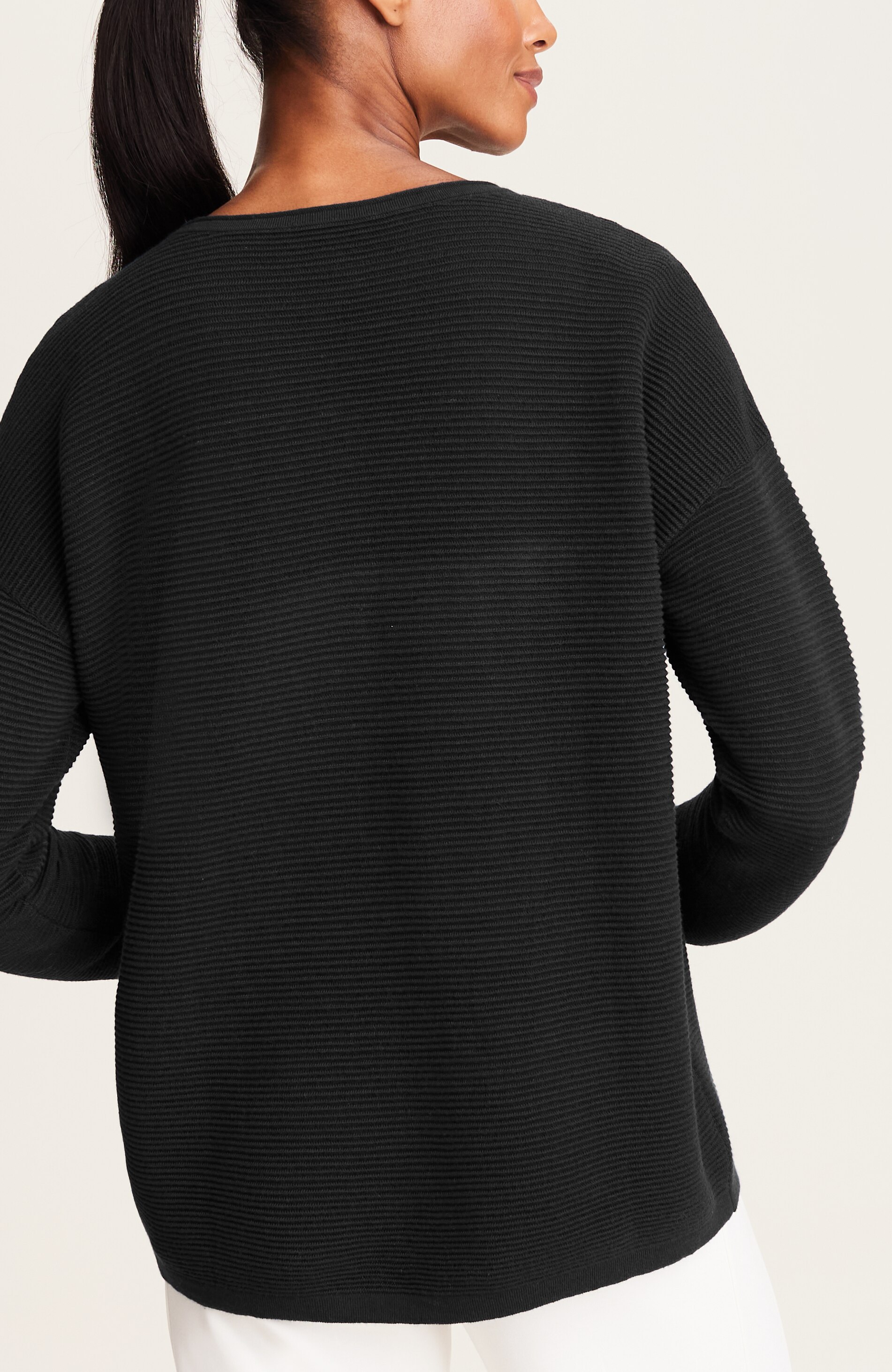 wearever ottoman-textured sweater