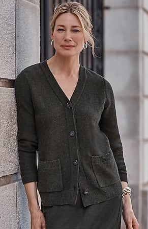 Image for Wearever Button-Front Cardi