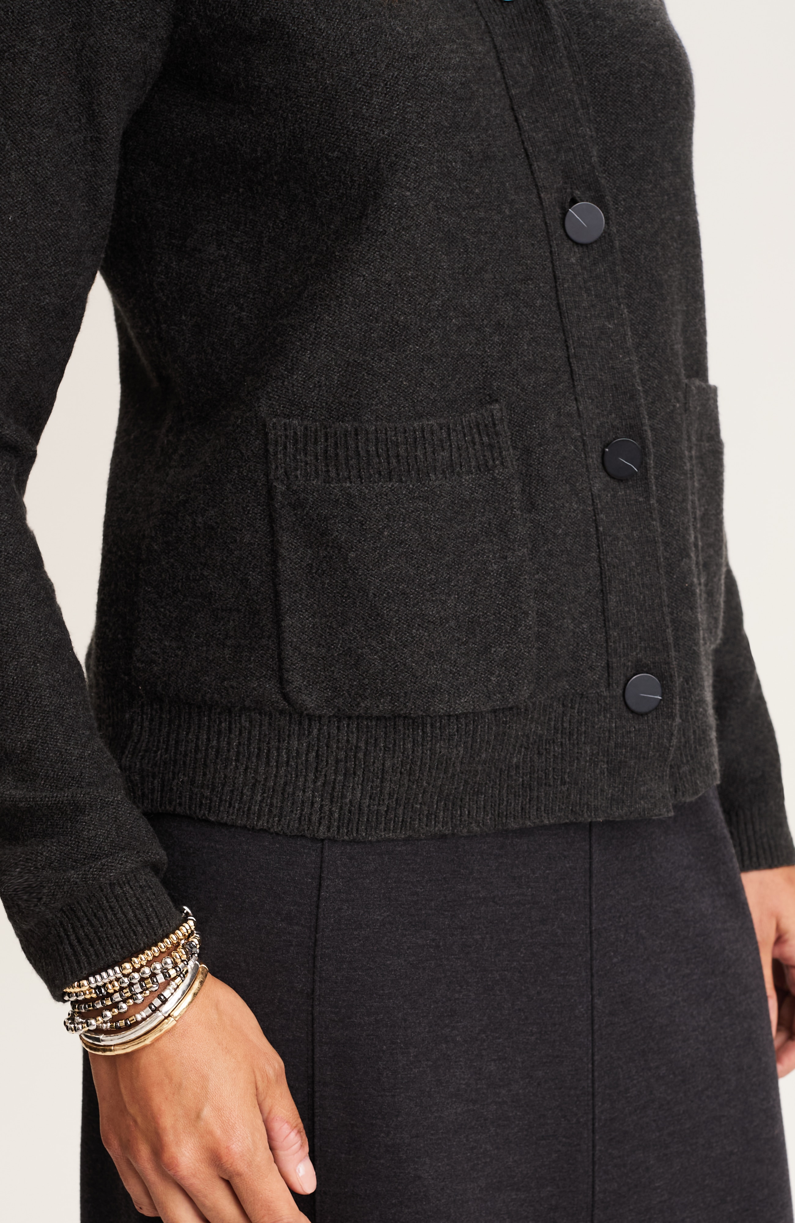 wearever button-front cardi