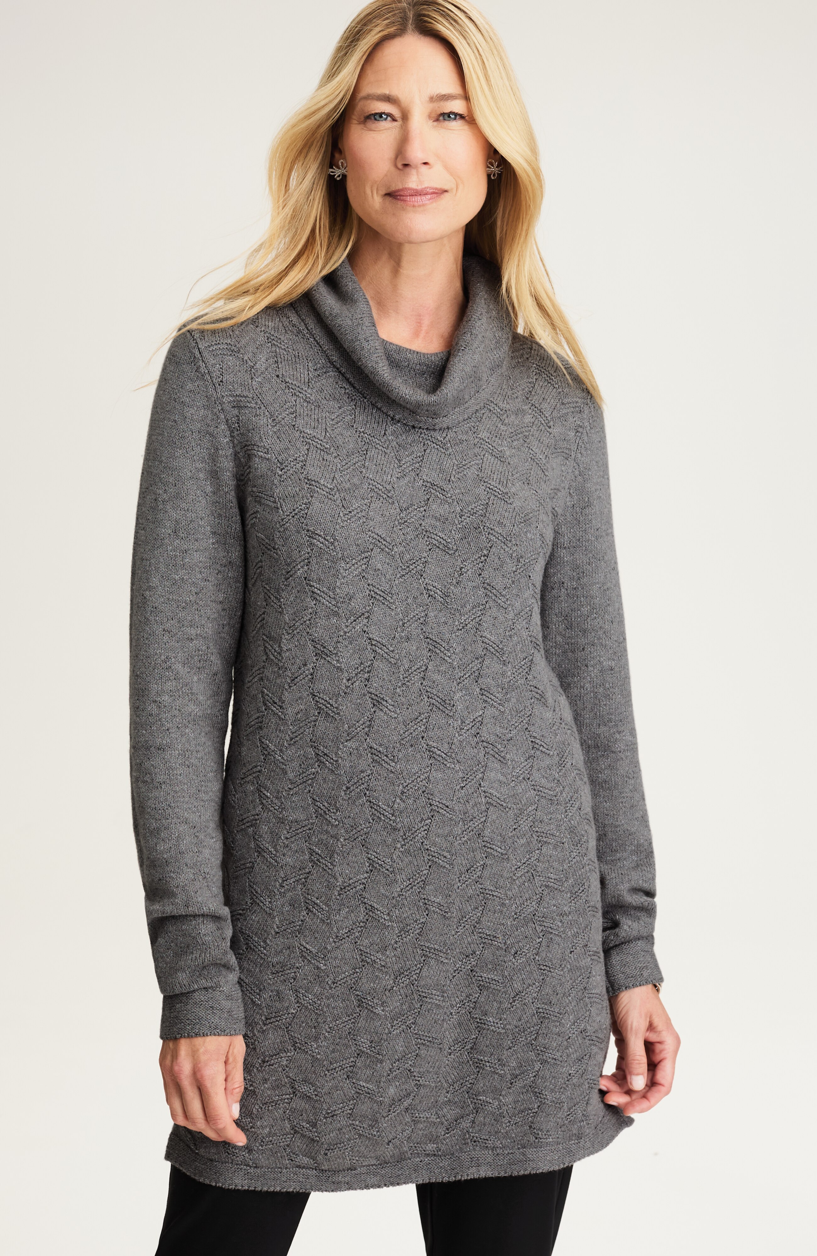 WE TEXTURED SWEATER TUNIC | JJill