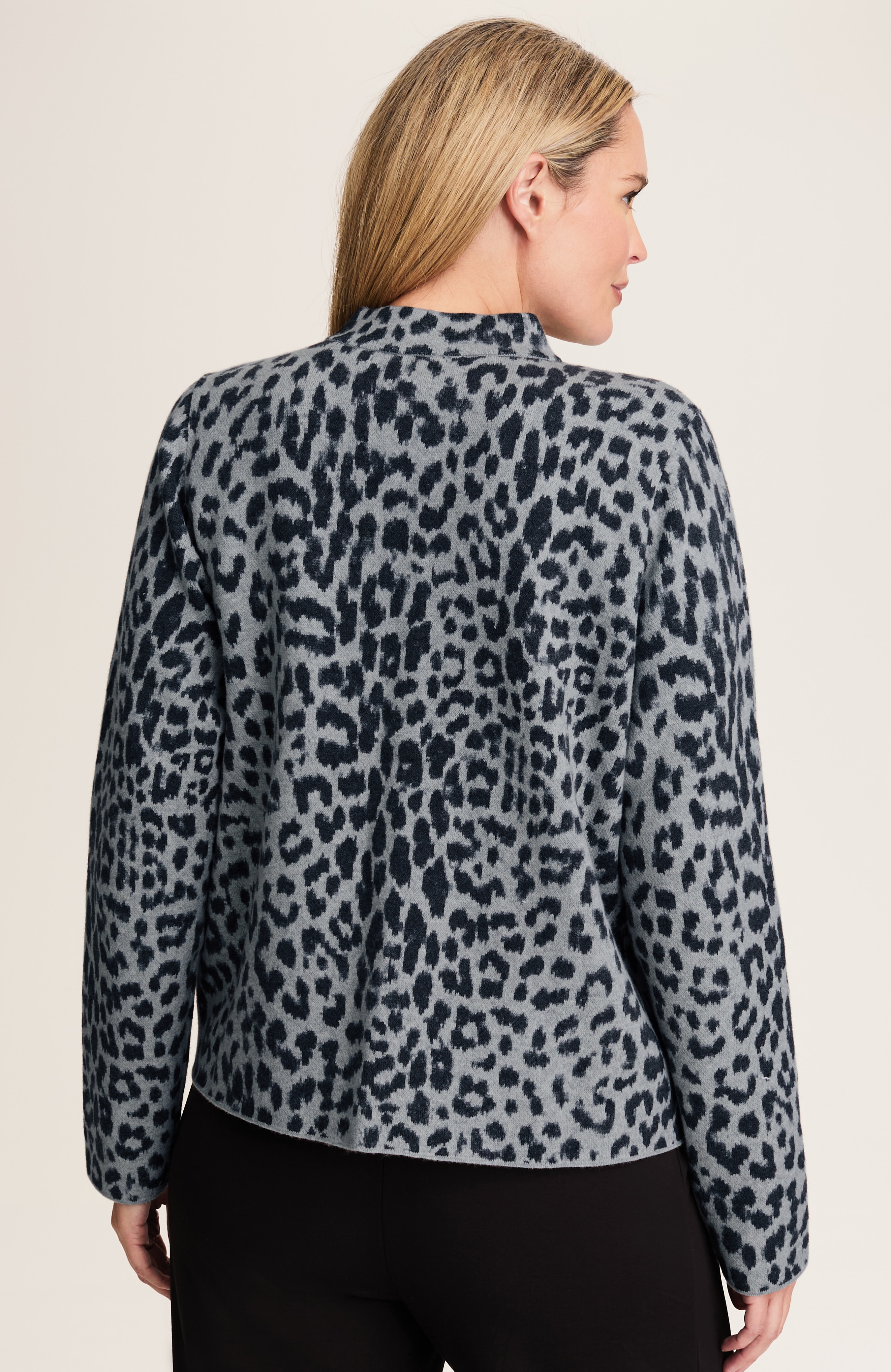 wearever leopard-pattern cardi