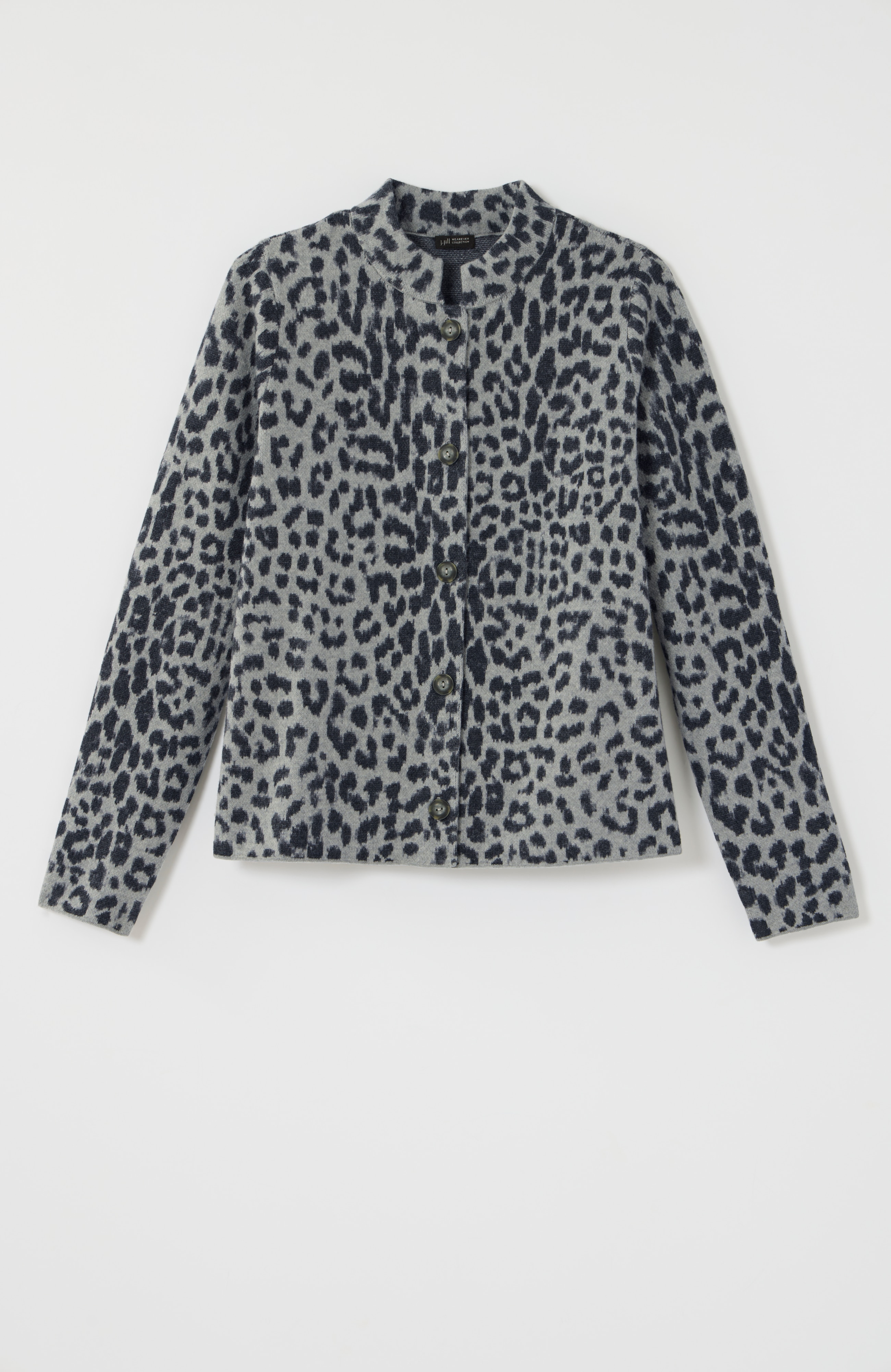 wearever leopard-pattern cardi