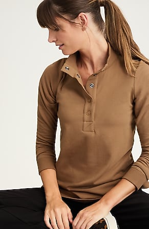 Image for Fit Fleece Snap-Front Tunic