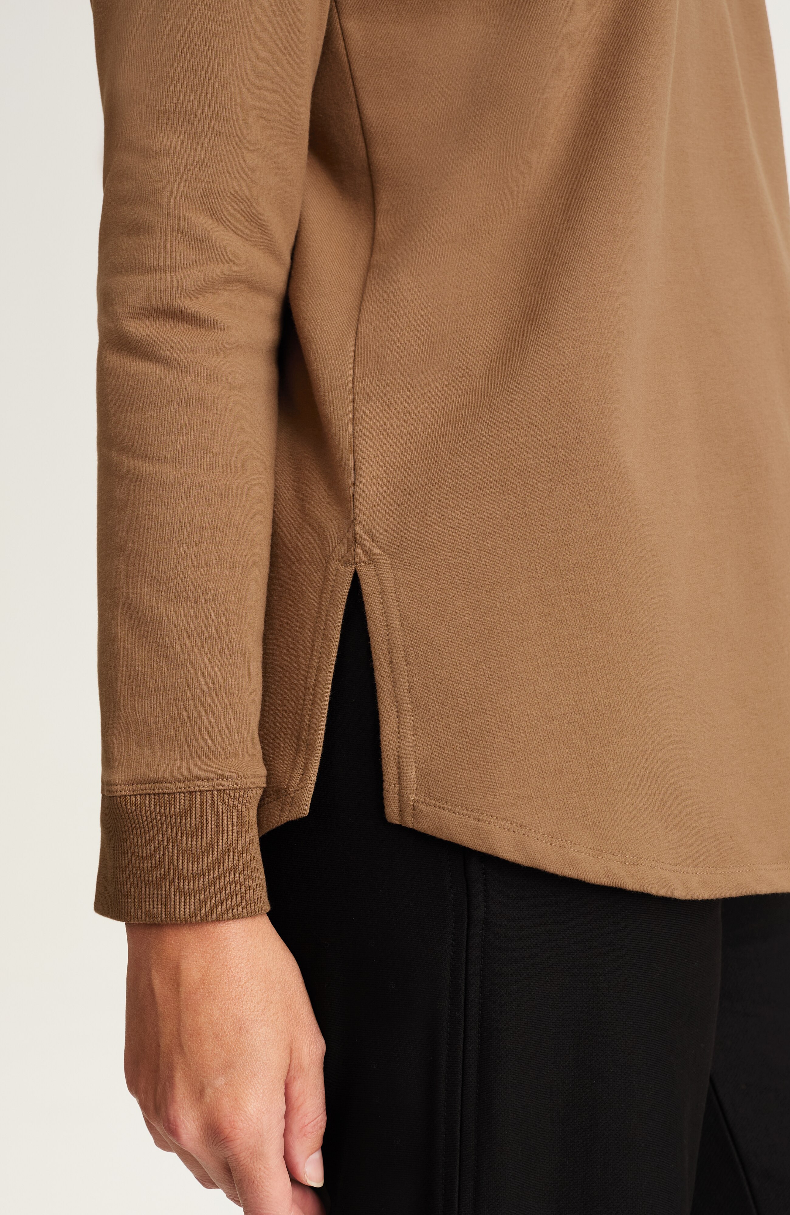 Fit Fleece Snap-Front Tunic | JJill