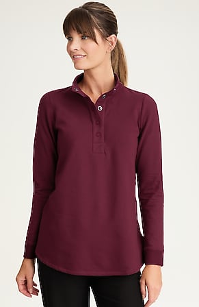 Image for Fit Fleece Snap-Front Tunic