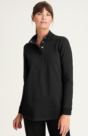 Image for Fit Fleece Snap-Front Tunic