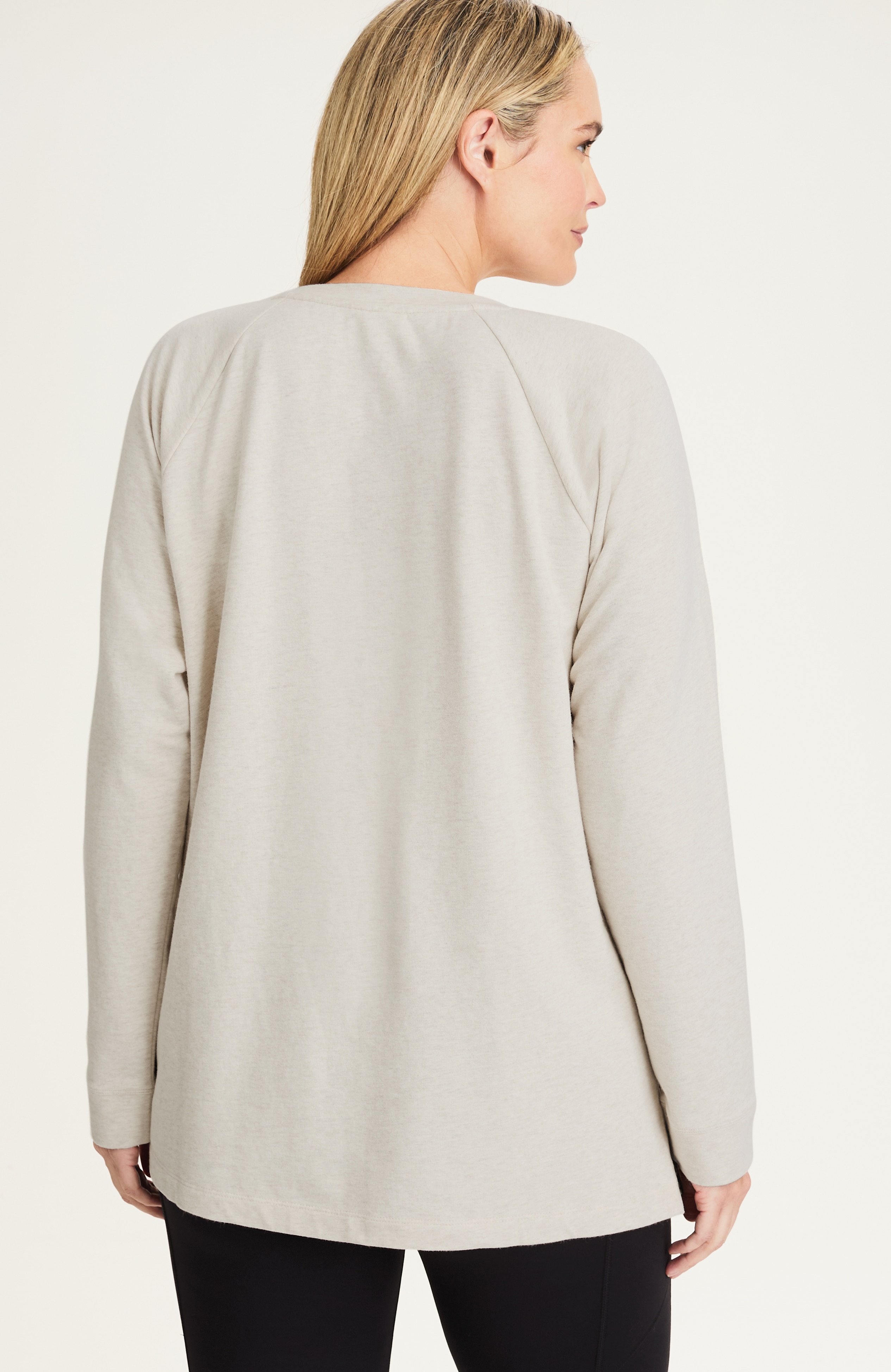 fit french terry crochet tunic