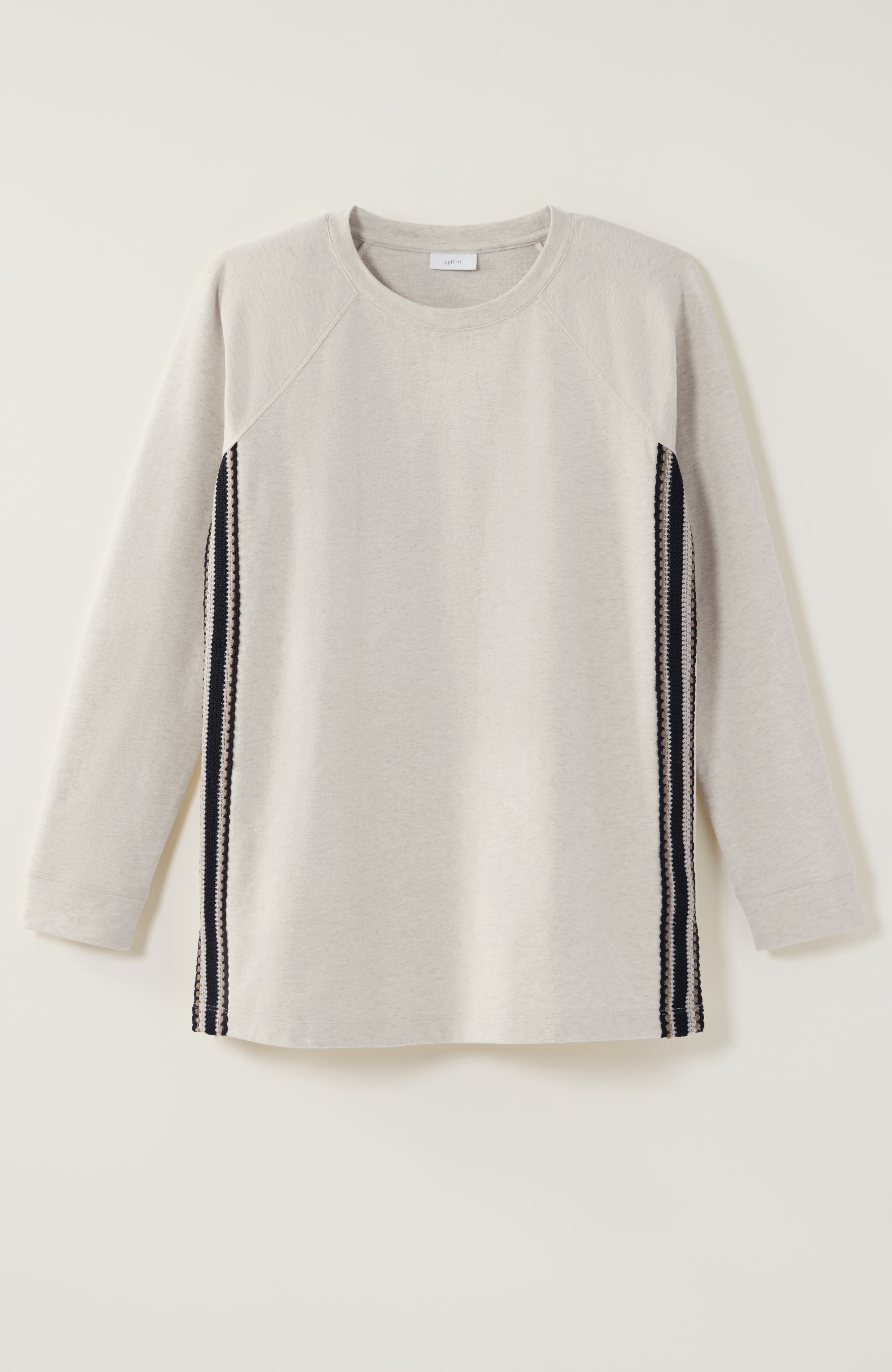 fit french terry crochet tunic