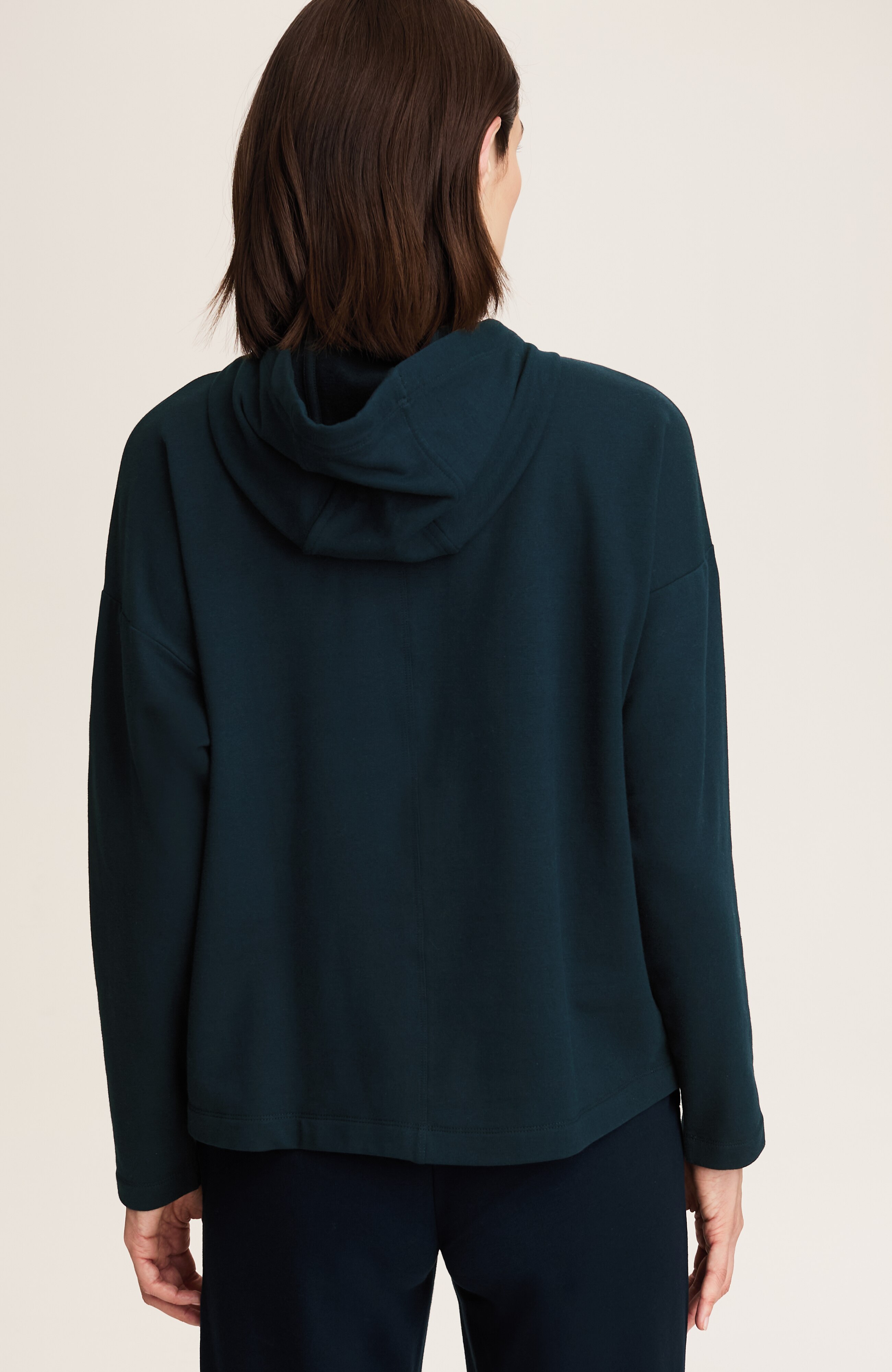 fit fleece quilted-pocket hoodie