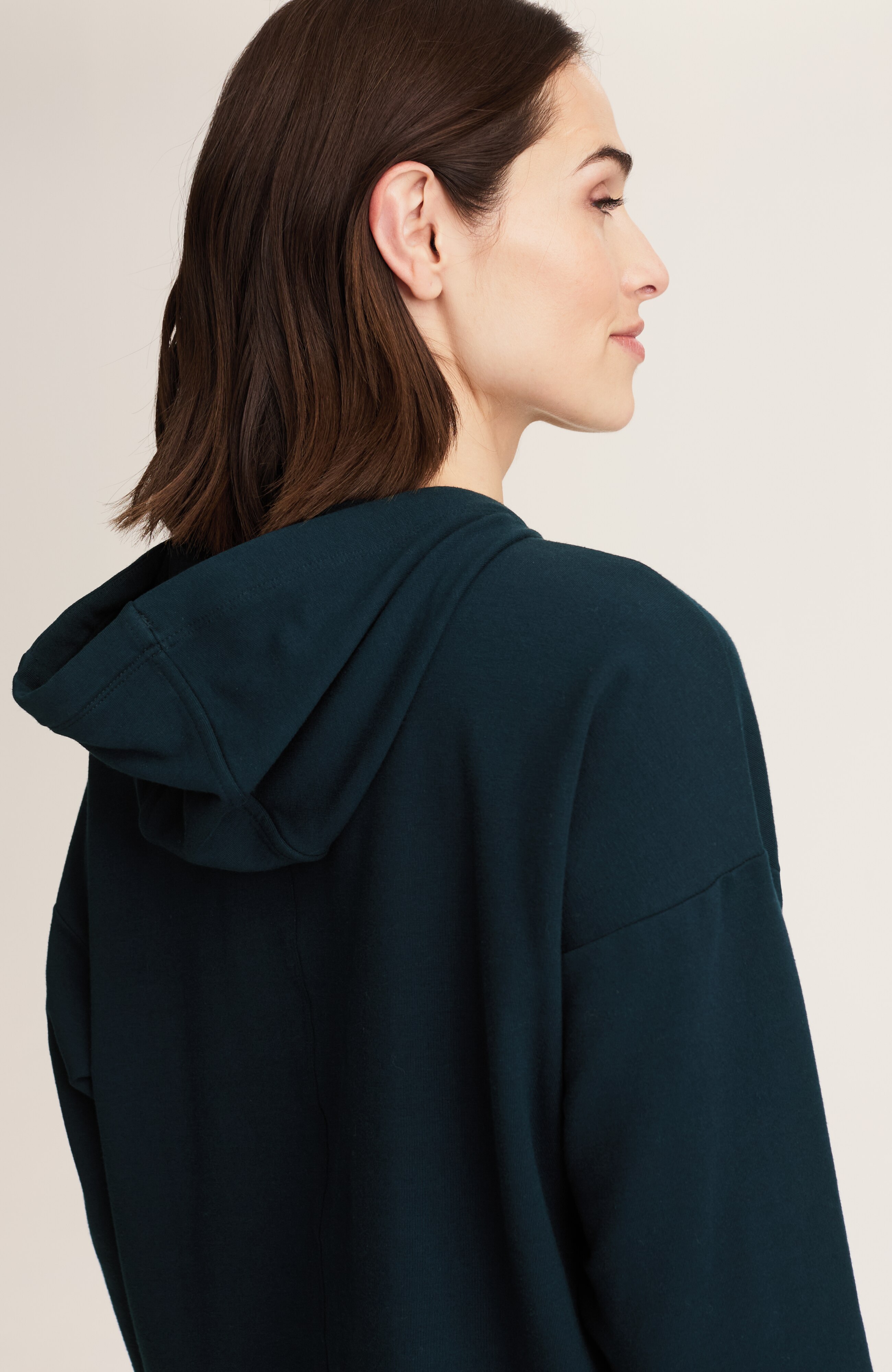 fit fleece quilted-pocket hoodie