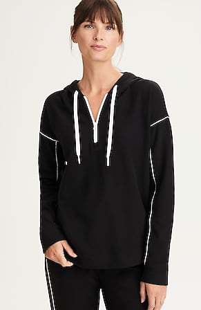 Image for Fit Cozy Contrast-Trimmed Sweatshirt