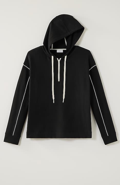 Collared Short-Sleeve Sweatshirt