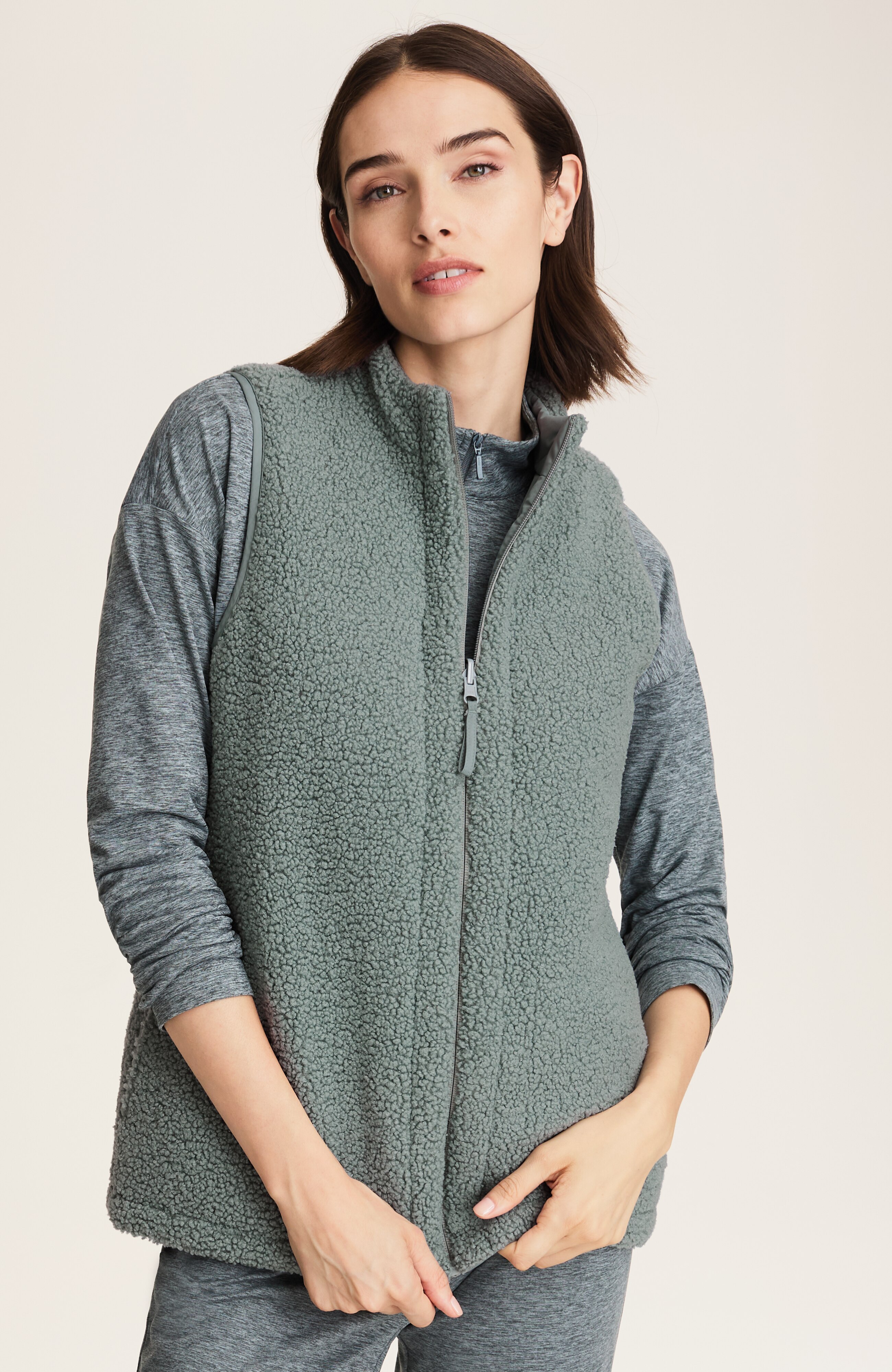 fit reversible sherpa vest