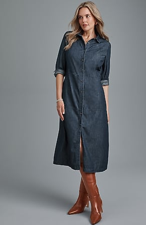 Image for Denim Midi Shirtdress