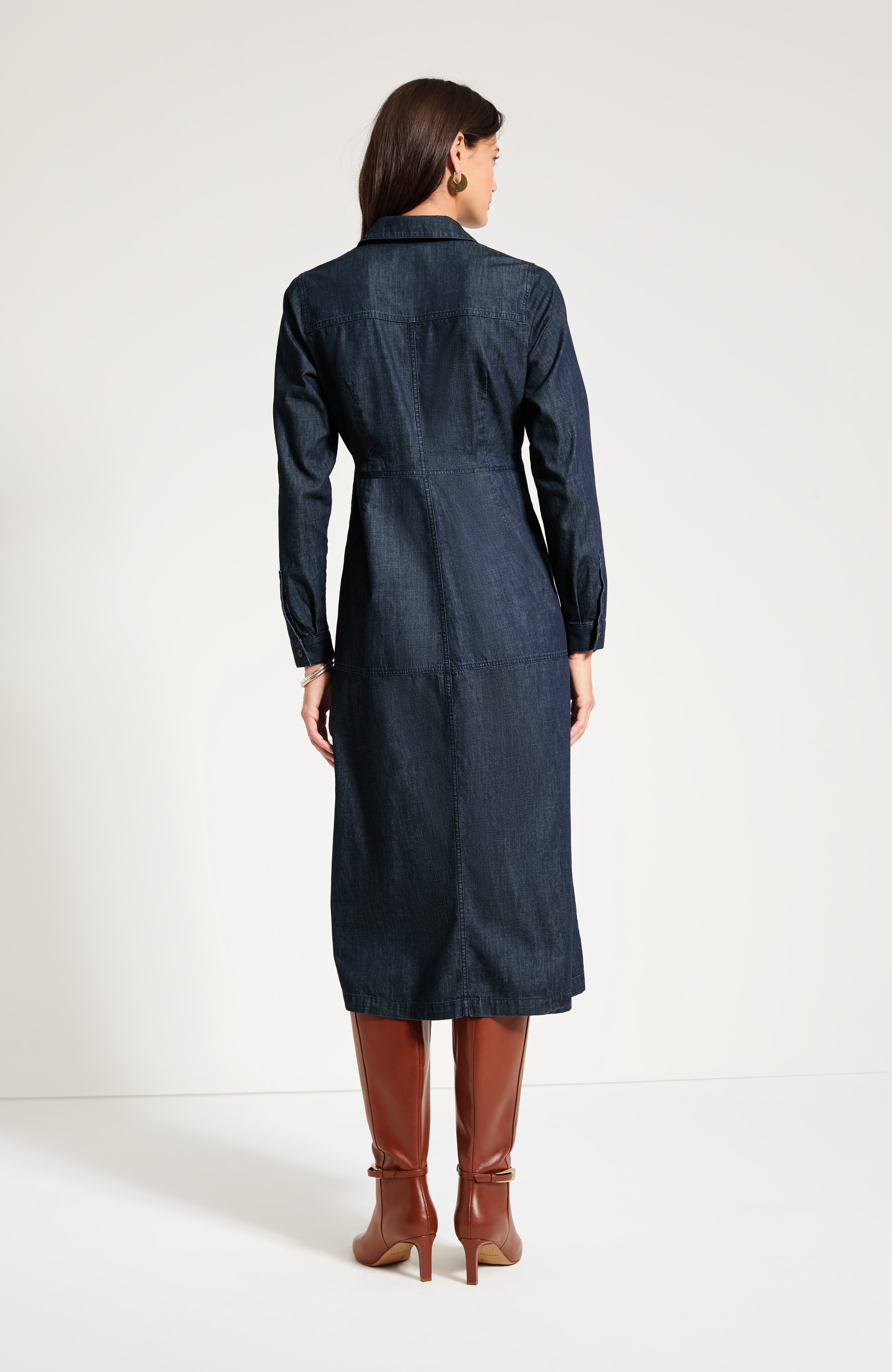 Denim Midi Shirtdress