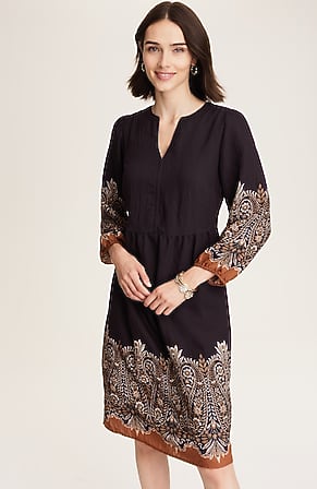 Image for Placed-Paisley V-Neck Dress