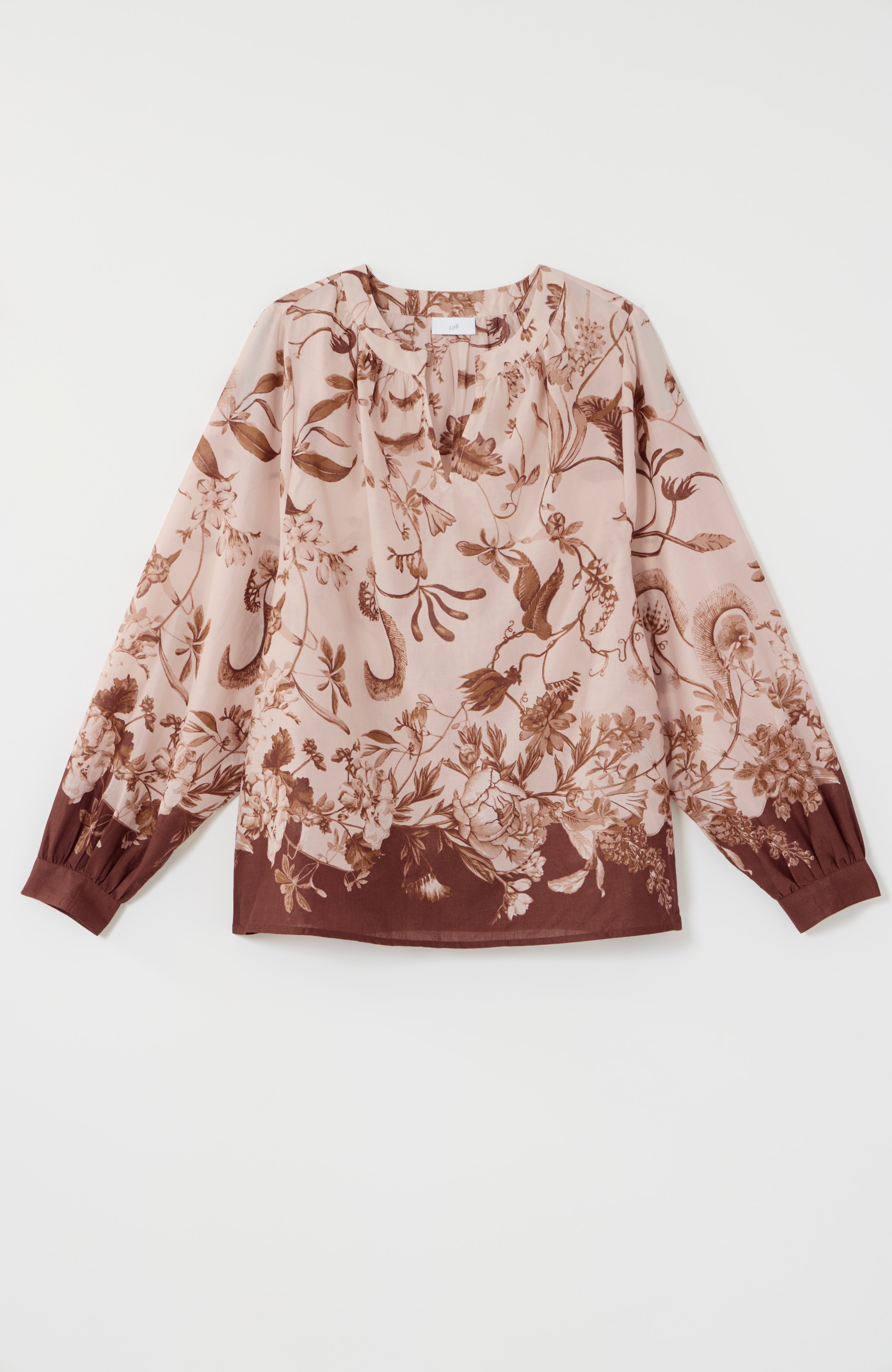 placed-print cotton top