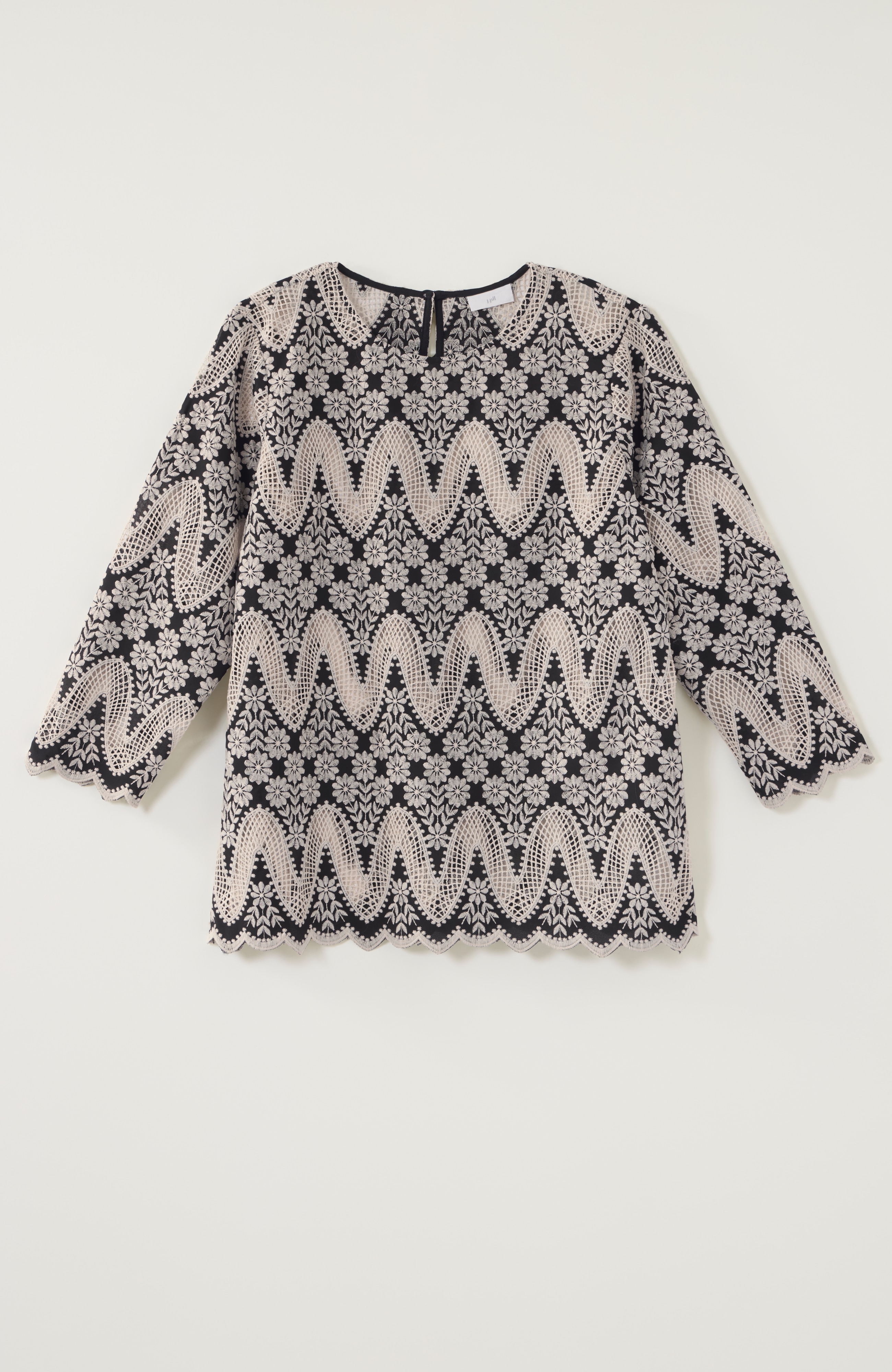 embroidered lace top