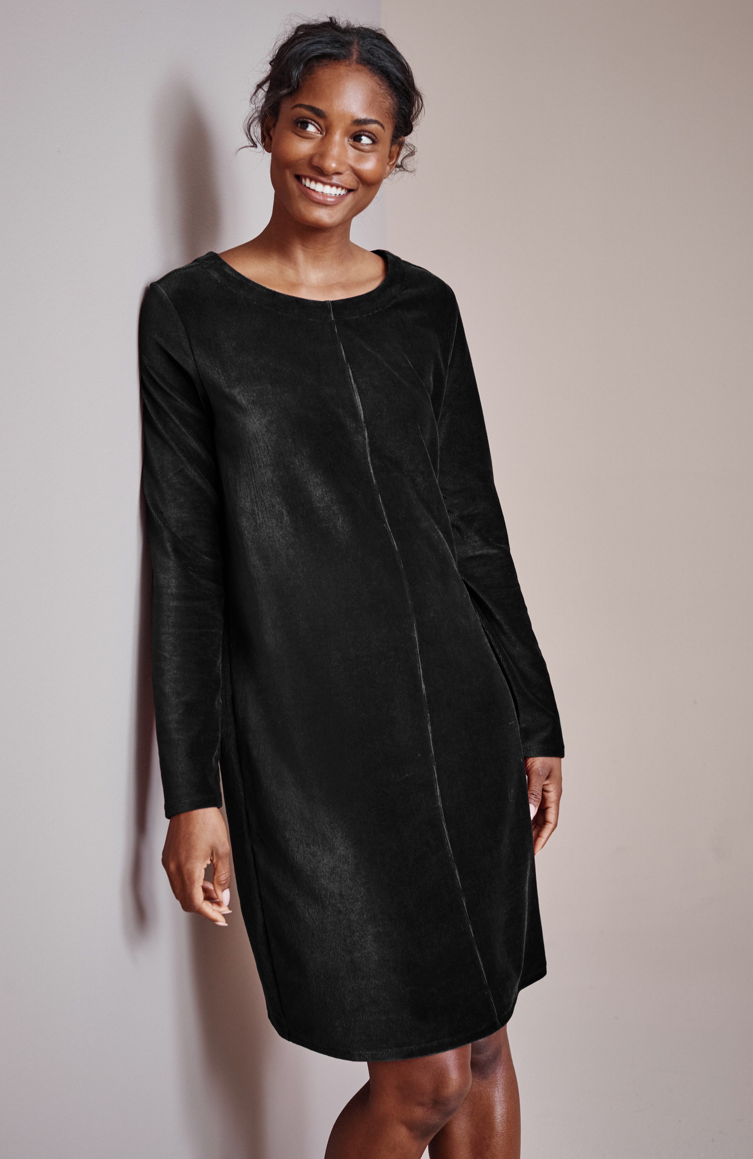PURE JILL CORDED VELOUR DRESS | JJill
