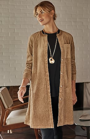 Image for Pure Jill Textured Corduroy Duster
