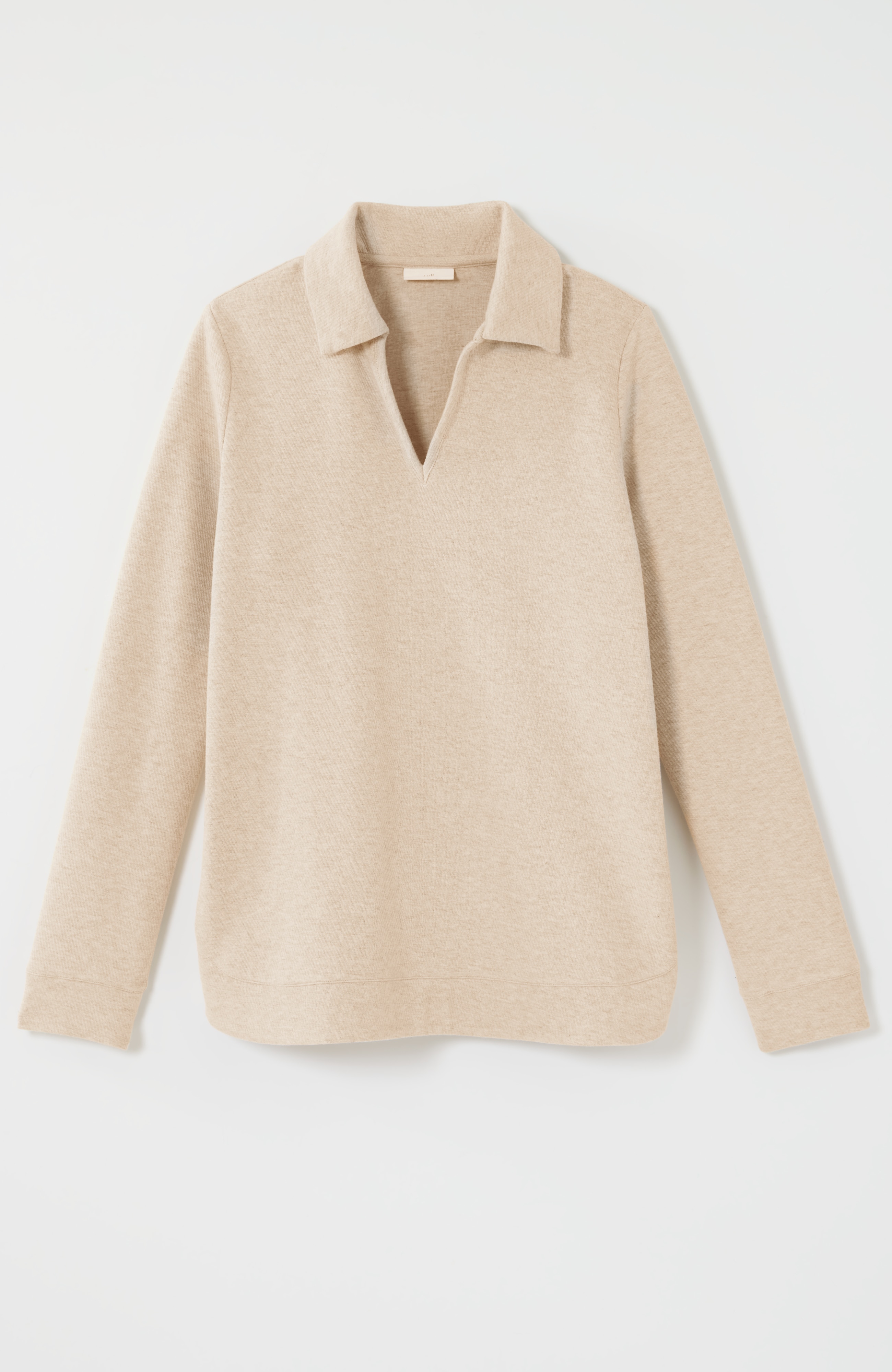 pure jill diagonal-knit top