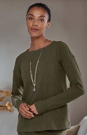 Image for Pure Jill Textured-Knit Top