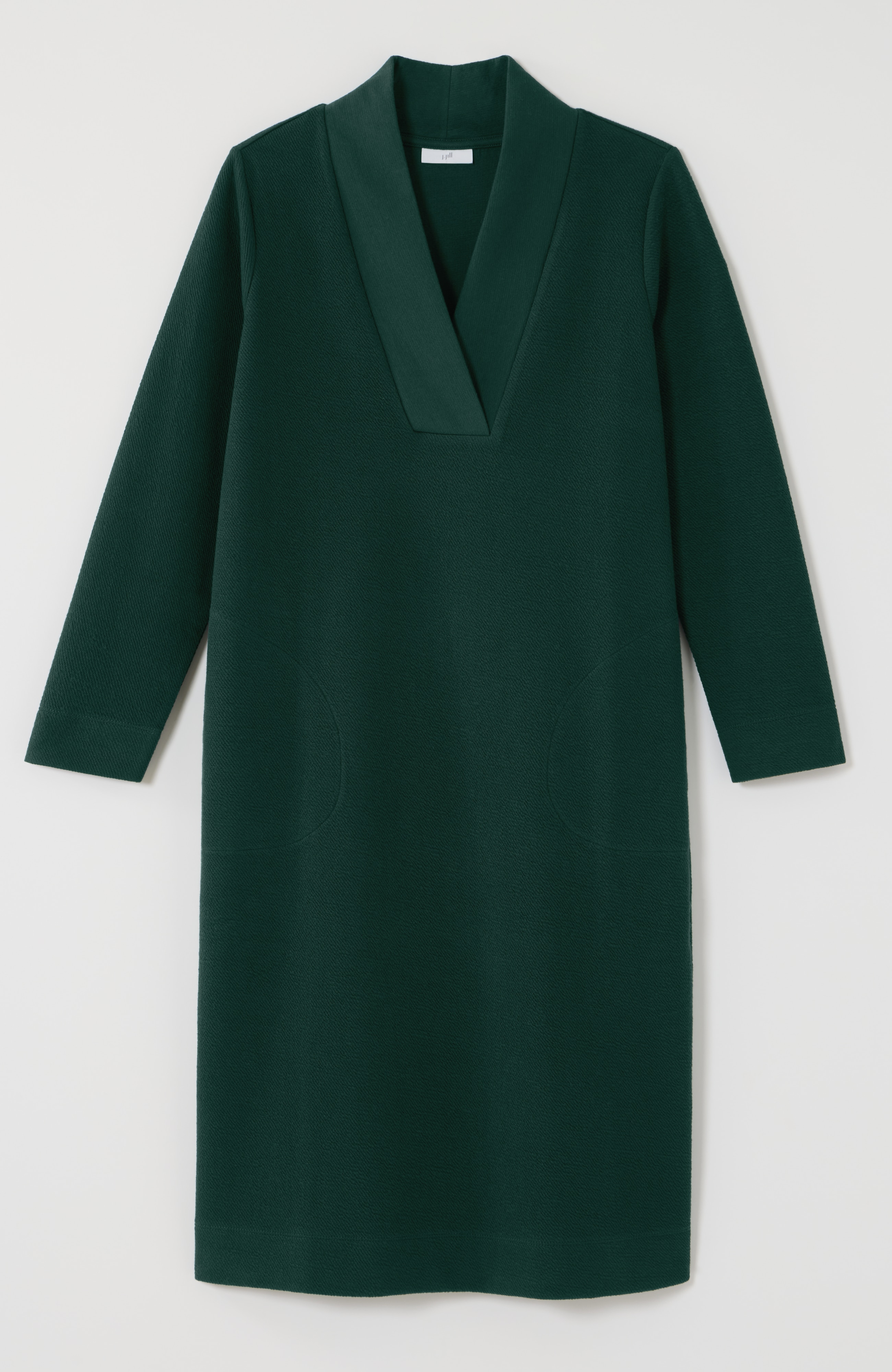 pure jill diagonal-knit dress