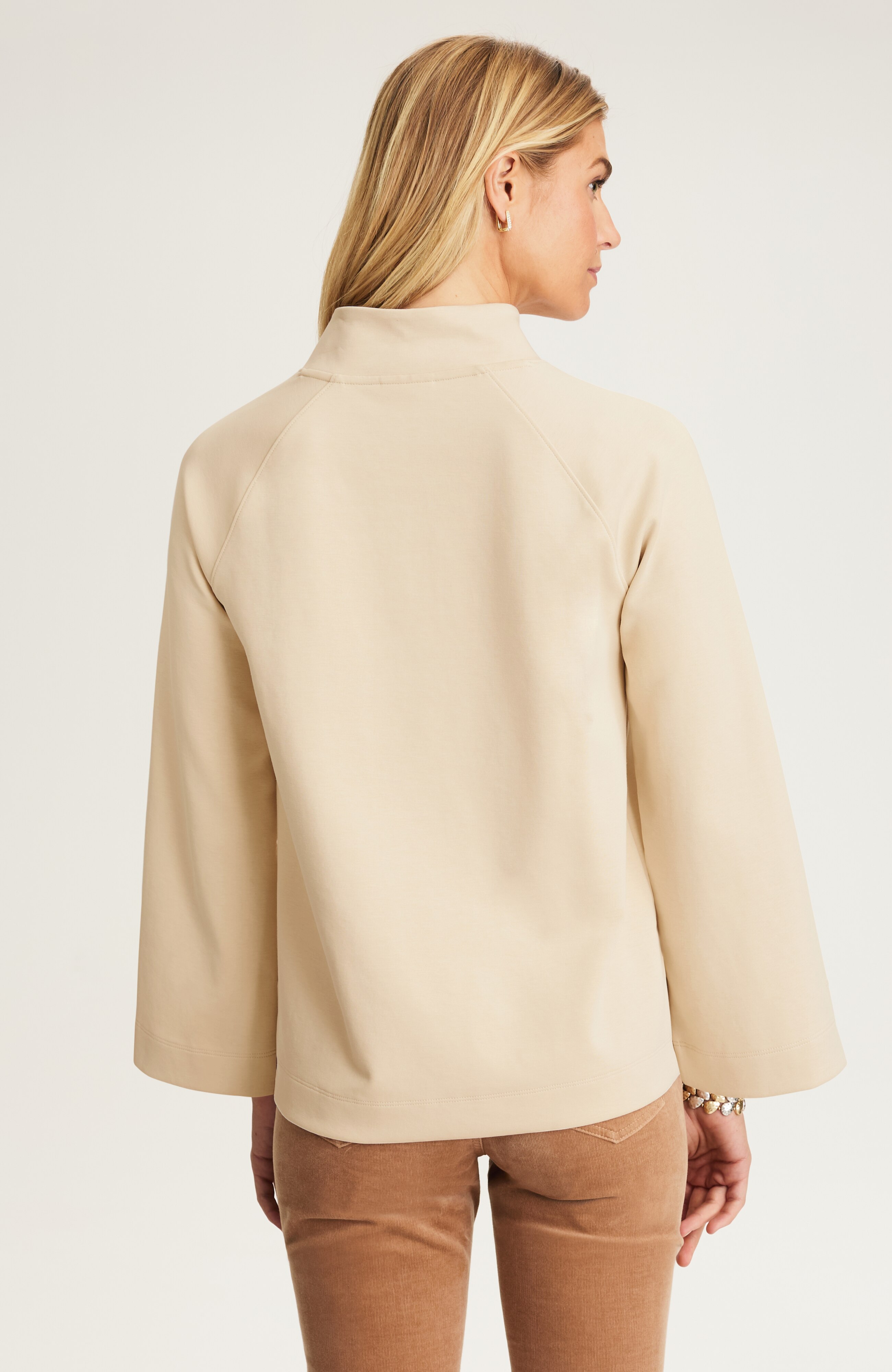 Buttoned-Shoulder Knit Top | J.Jill