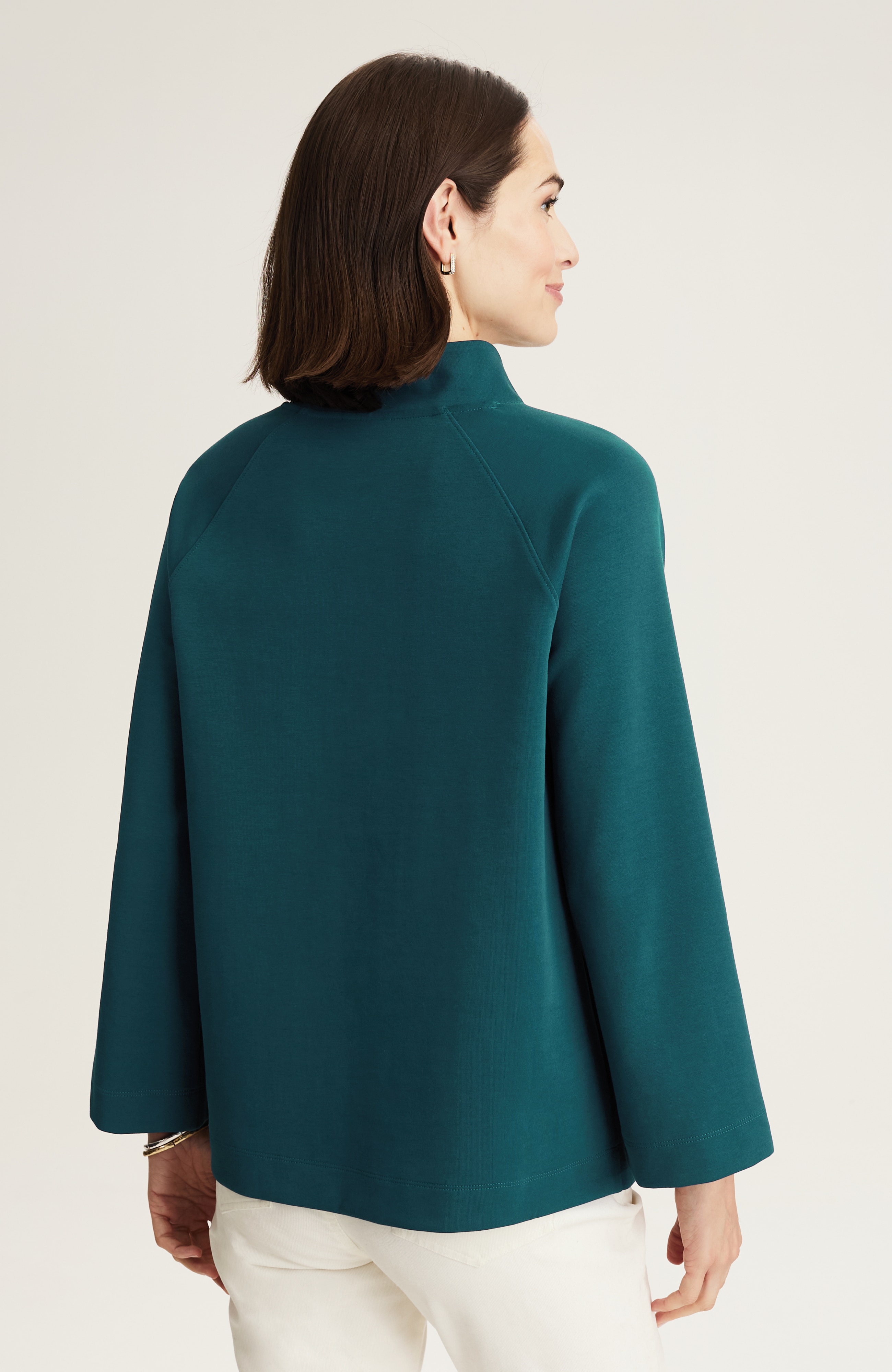 Buttoned-Shoulder Knit Top | J.Jill