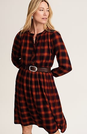 Image for Plaid A-Line Dress