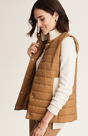 Image for Mixed-Media Puffer Vest