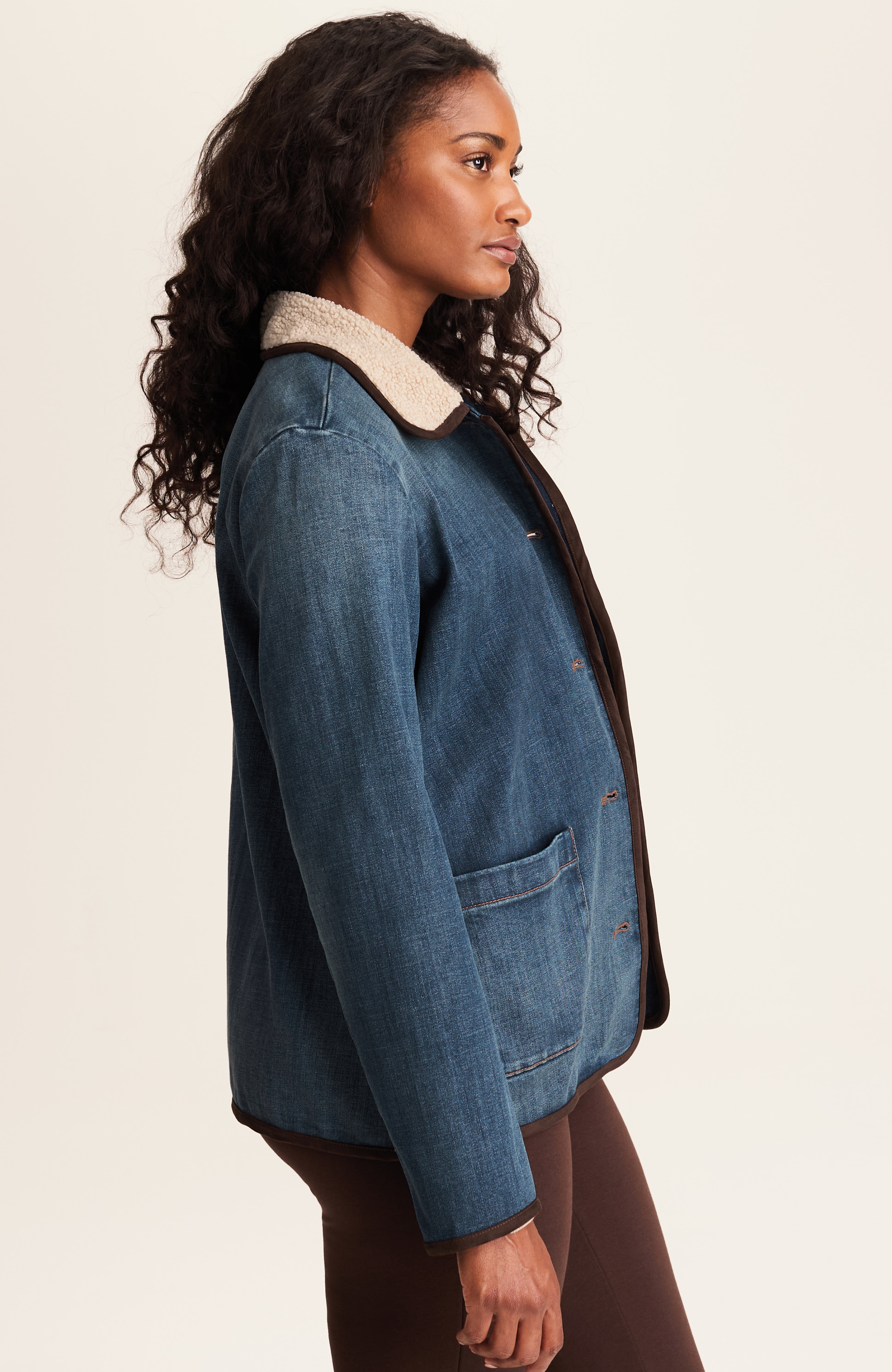 pure jill denim barn jacket