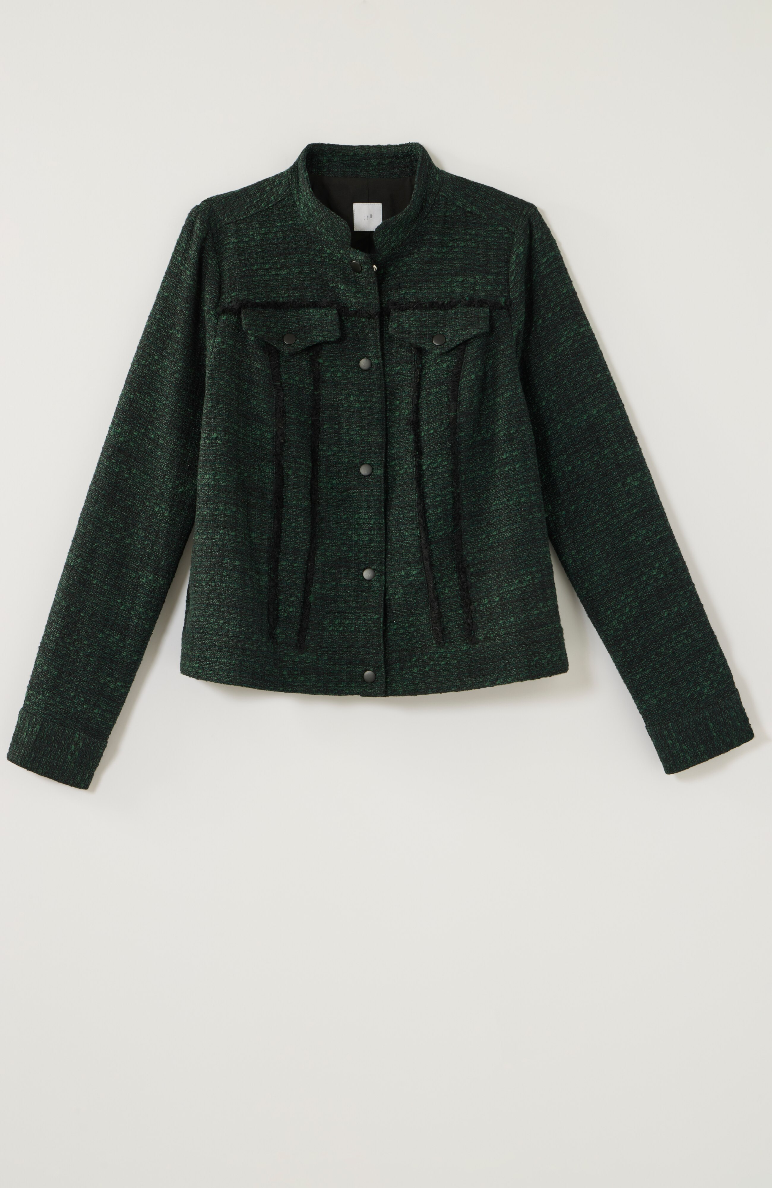 TWEED SNAP-FRONT JACKET | JJill