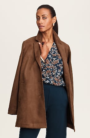 Image for Wearever Faux-Suede Duster