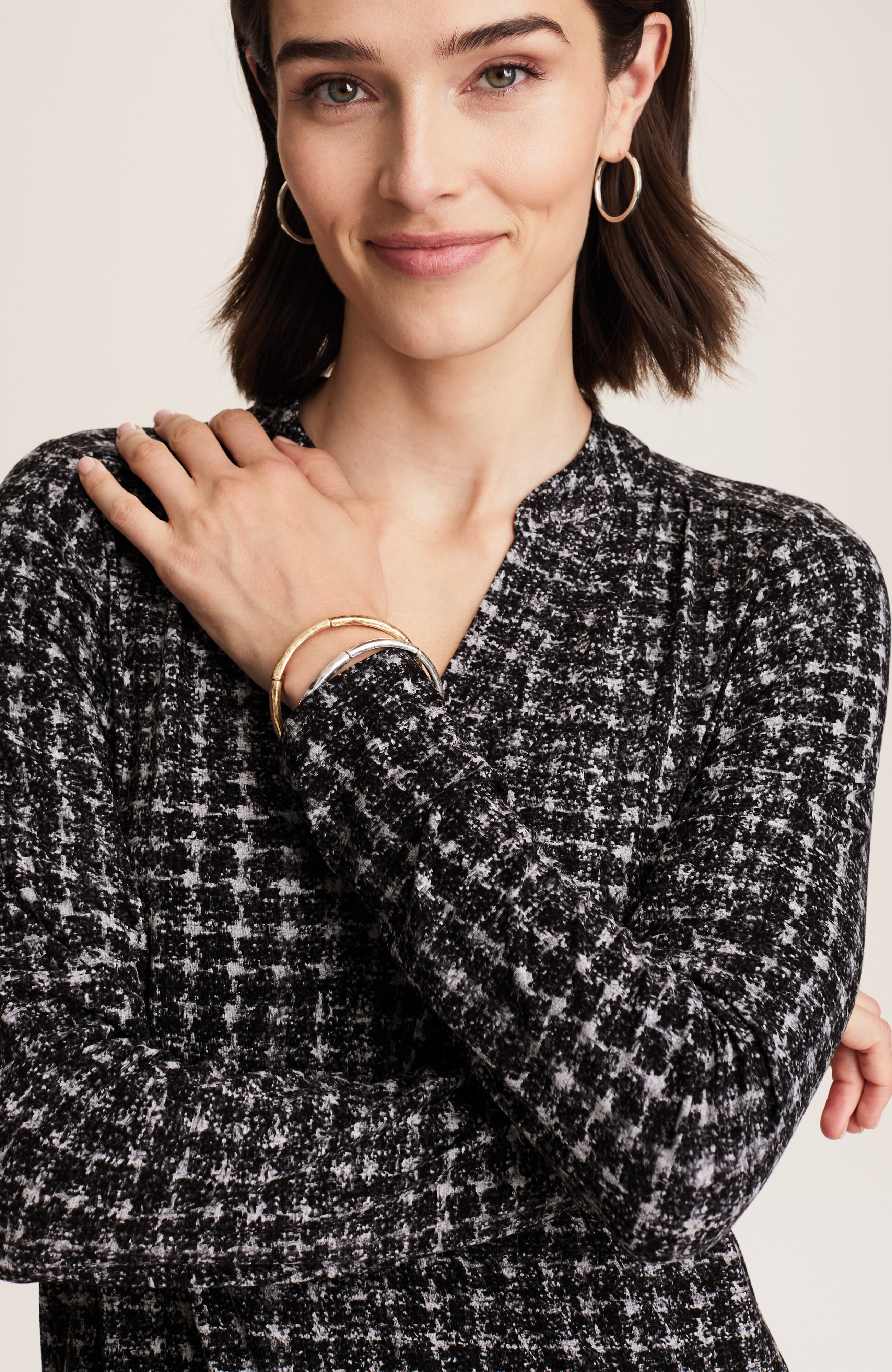 wearever a-line shirred tunic