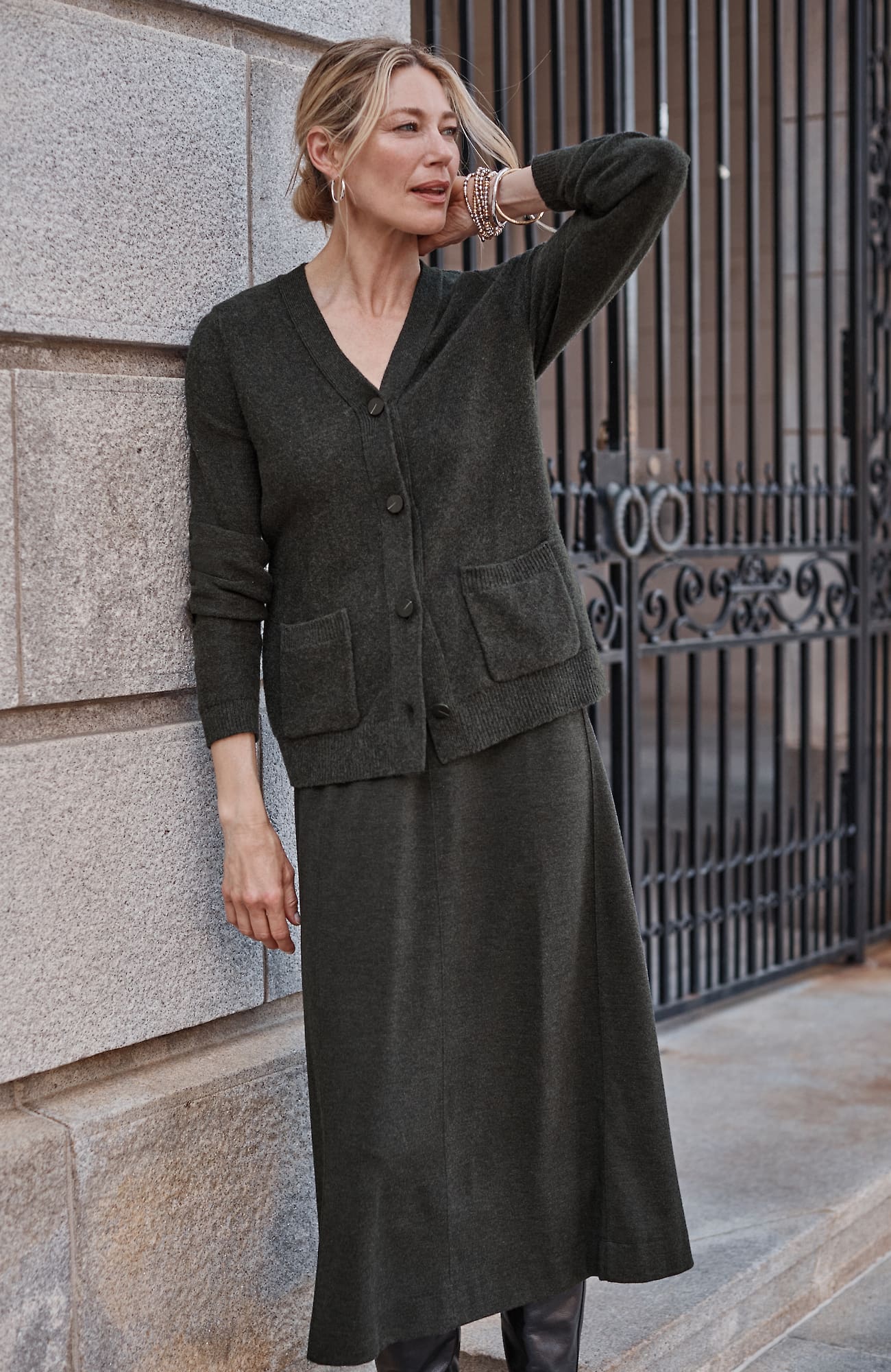 Jjill J.jill Wearever Double-face Jersey A-line Skirt