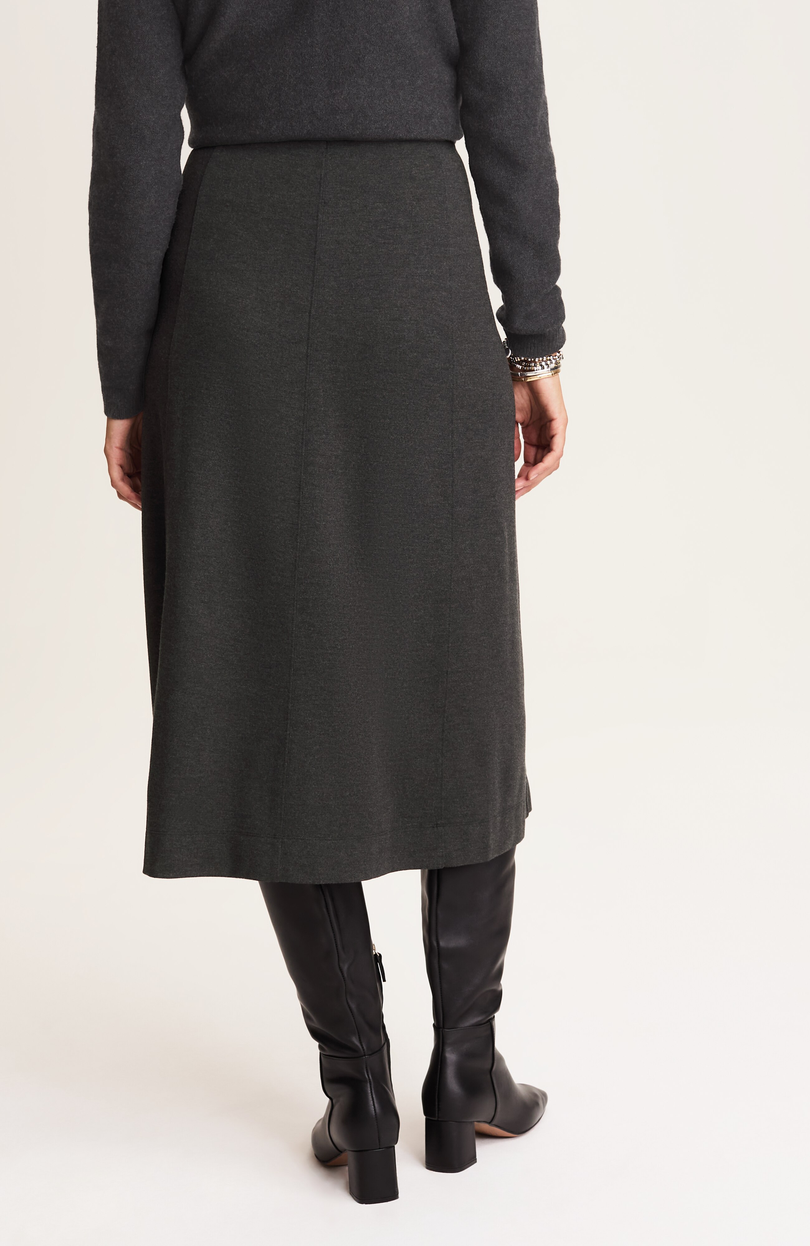 wearever double-face jersey a-line skirt