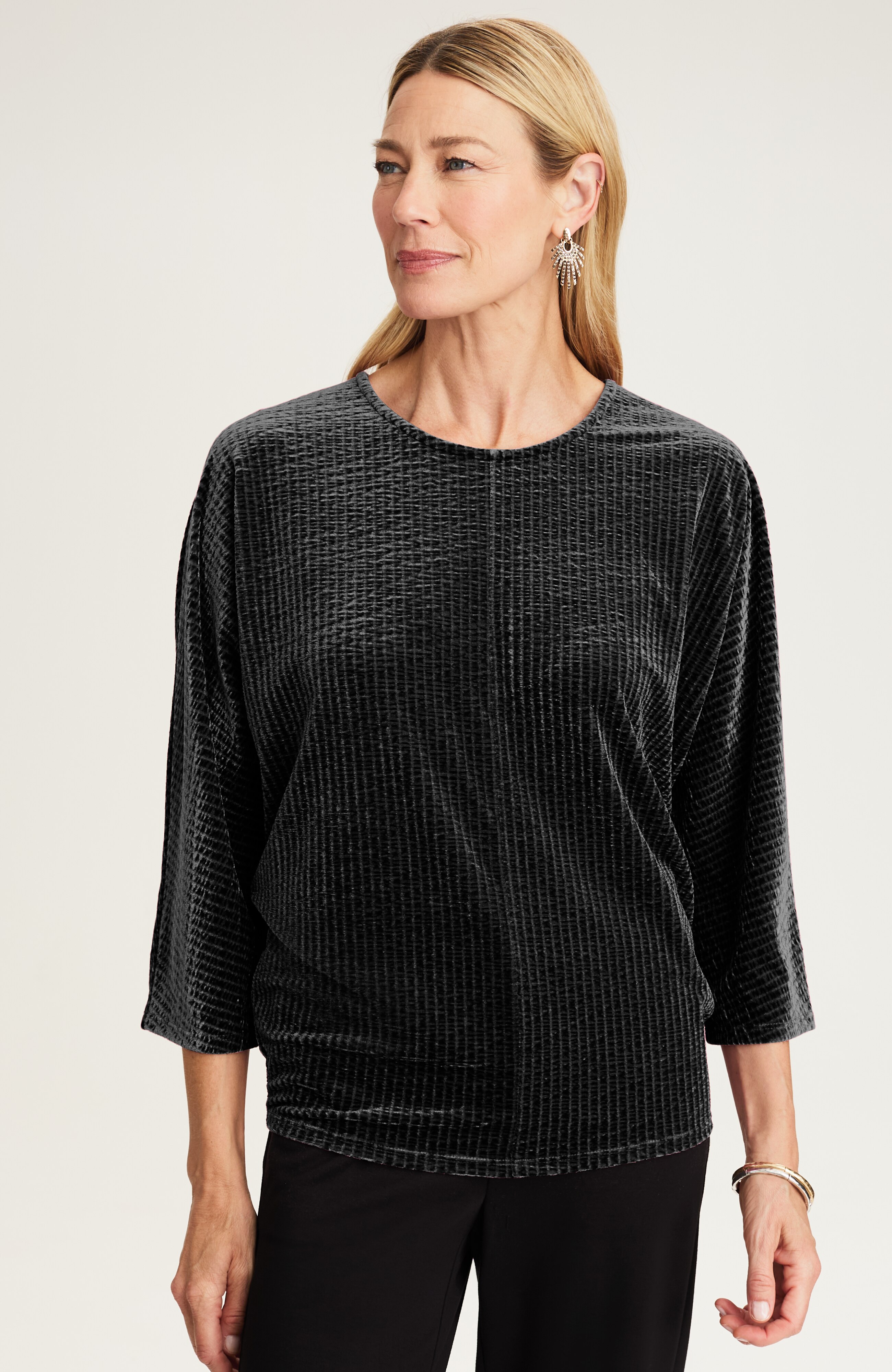 wearever crushed-velvet wedge top