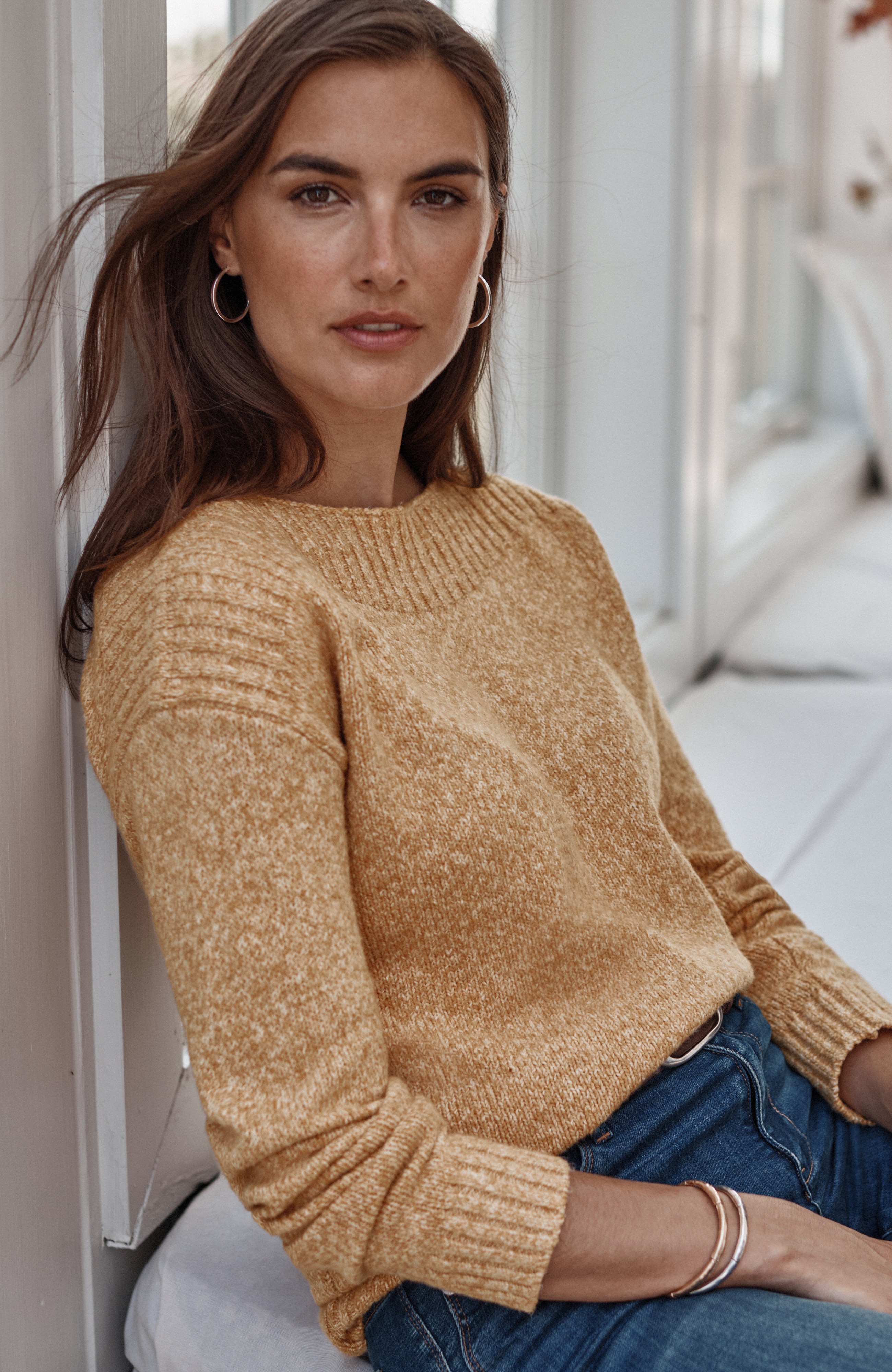 MARLED RIB-STITCHED SWEATER | JJill