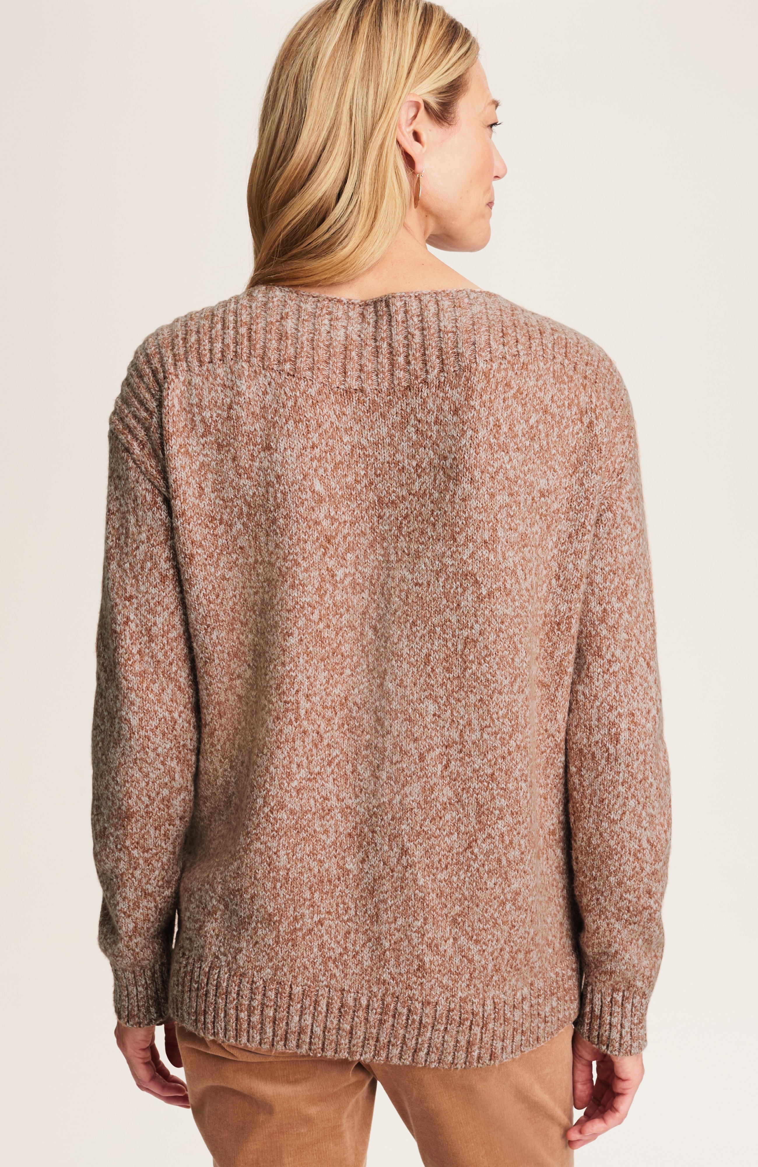 Marled Rib-Stitched Sweater | JJill