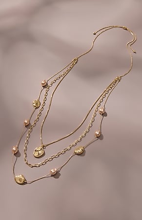 Image for Soft Rose Layered Necklace