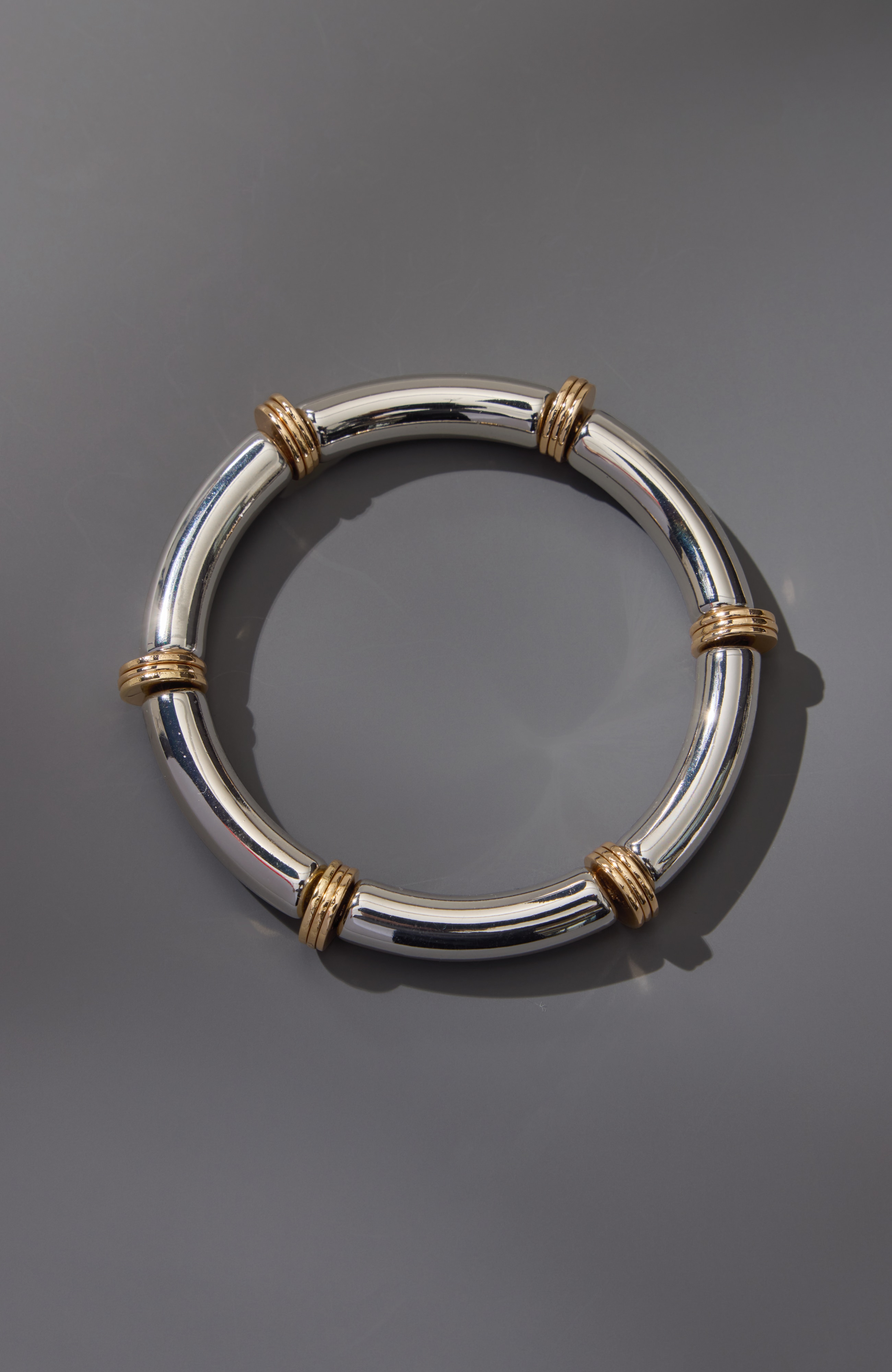 mixed-metal stretch bracelet