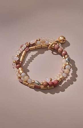 Image for Mixed-Beads Stretch Bracelet