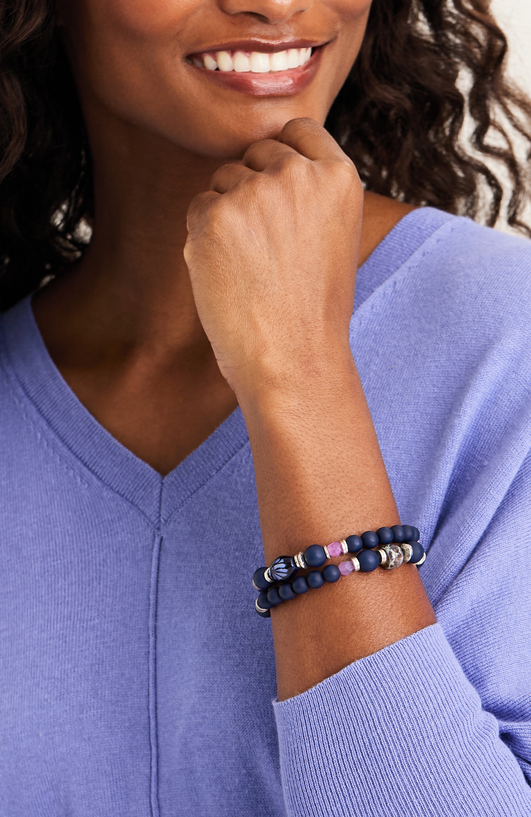 ceramic beaded bracelet