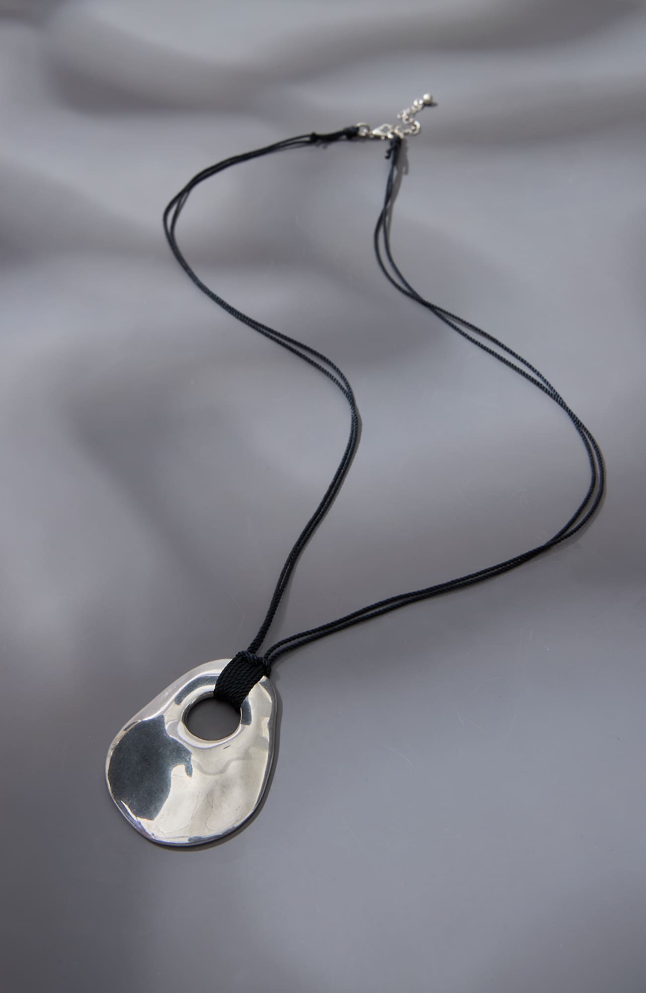 Jjill J.jill Artisanal Metal Pendant In Silver