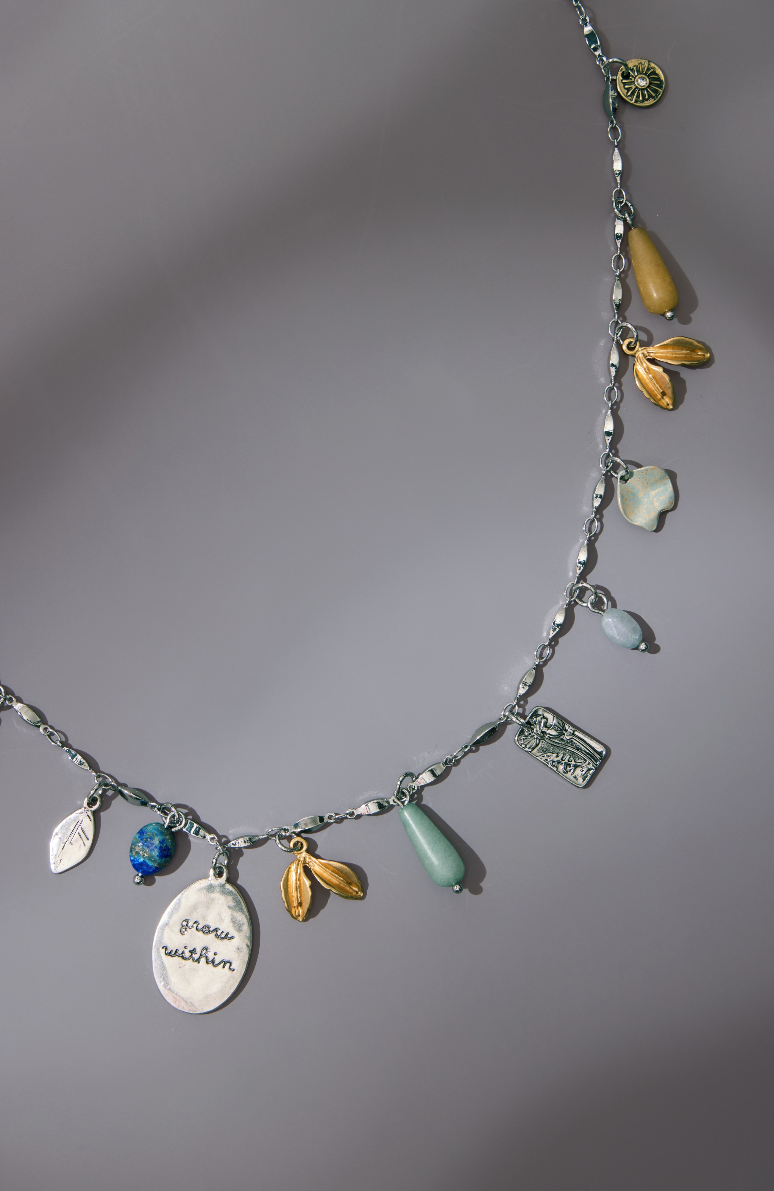 mixed-charms station necklace