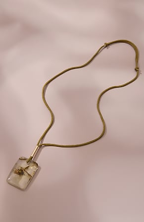 Image for Semiprecious Corded Pendant Necklace