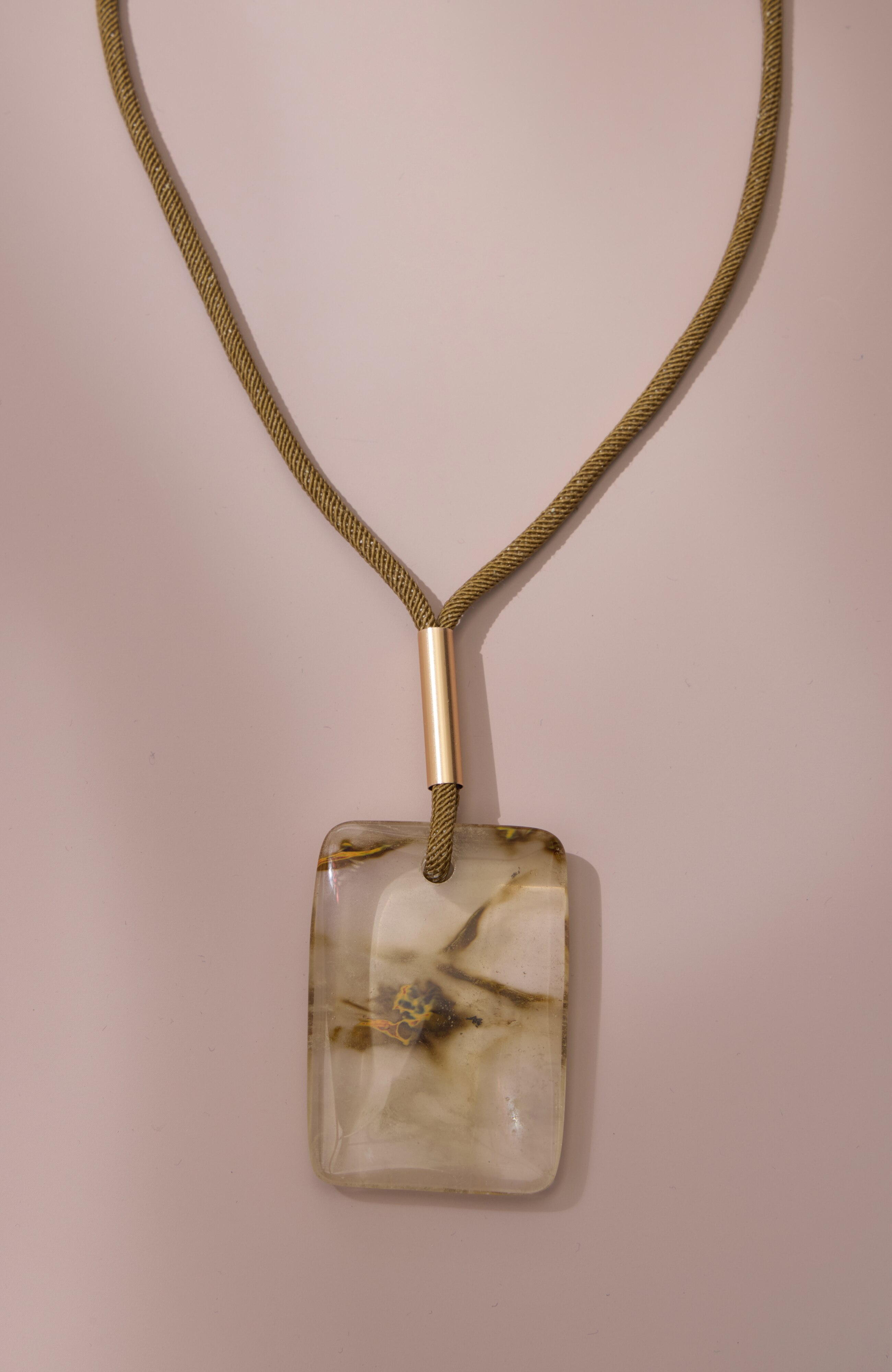 SEMIPRECIOUS CORDED PENDANT NECKLACE | JJill
